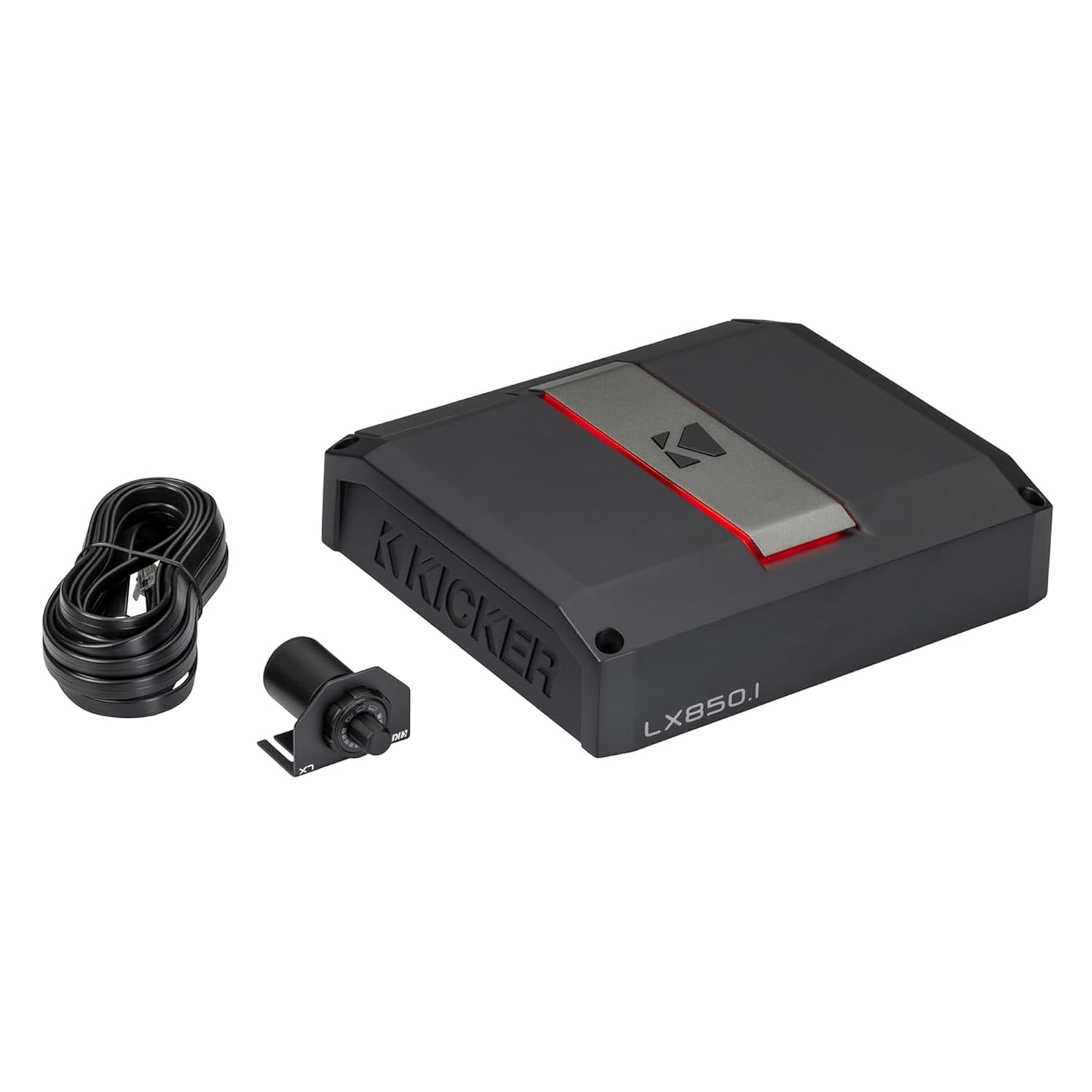 Kicker 51LX850.1 850 Watt Mono Class-D Subwoofer Amplifier with Smart Bass