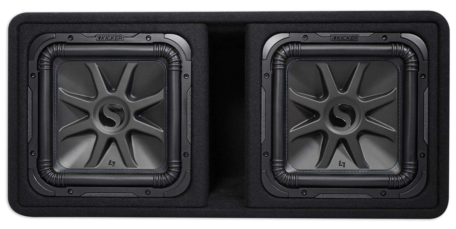 Kicker 44DL7S122 Dual 12" Solo-Baric L7S Ported Enclosure, 2 Ohms - Freemans Car Stereo