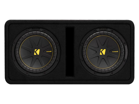 Kicker 50DCWC102 CompC 10" Dual Loaded Subwoofer in Vented Enclosure - Freemans Car Stereo