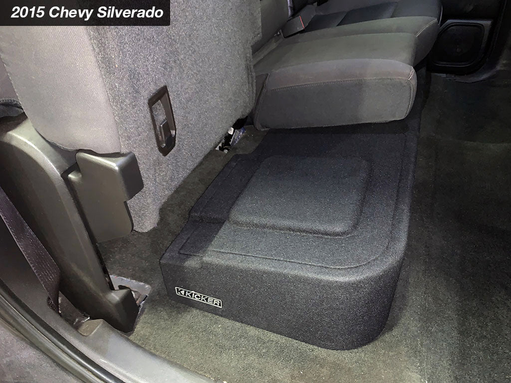 Kicker 51KGMDL7T122 L7T Custom Fit Dual 12" Subwoofer Down Firing Enclosure, Compatible with Select Sierra or Silverado - Freemans Car Stereo