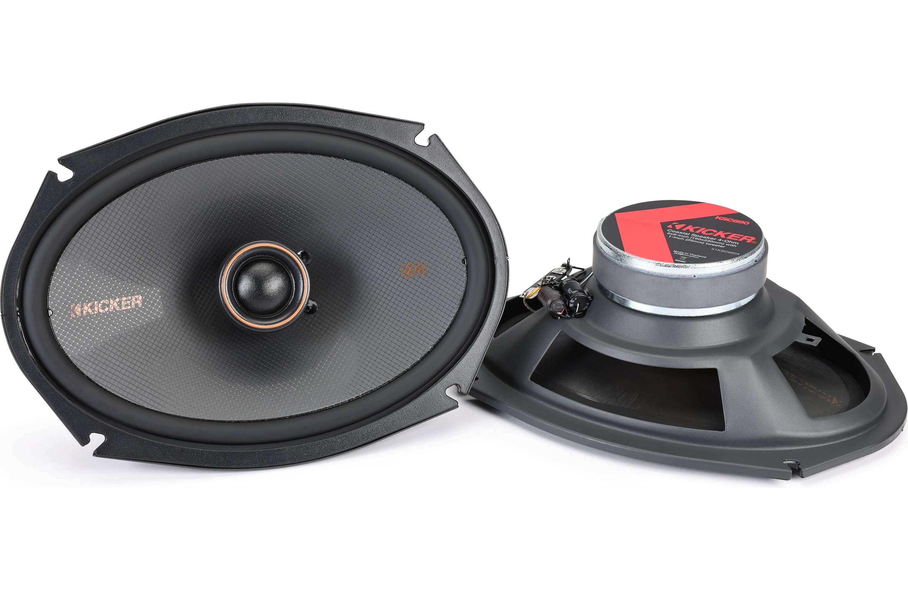 Kicker 51KSC6904 6x9" 2-way coaxial speakers - Freemans Car Stereo