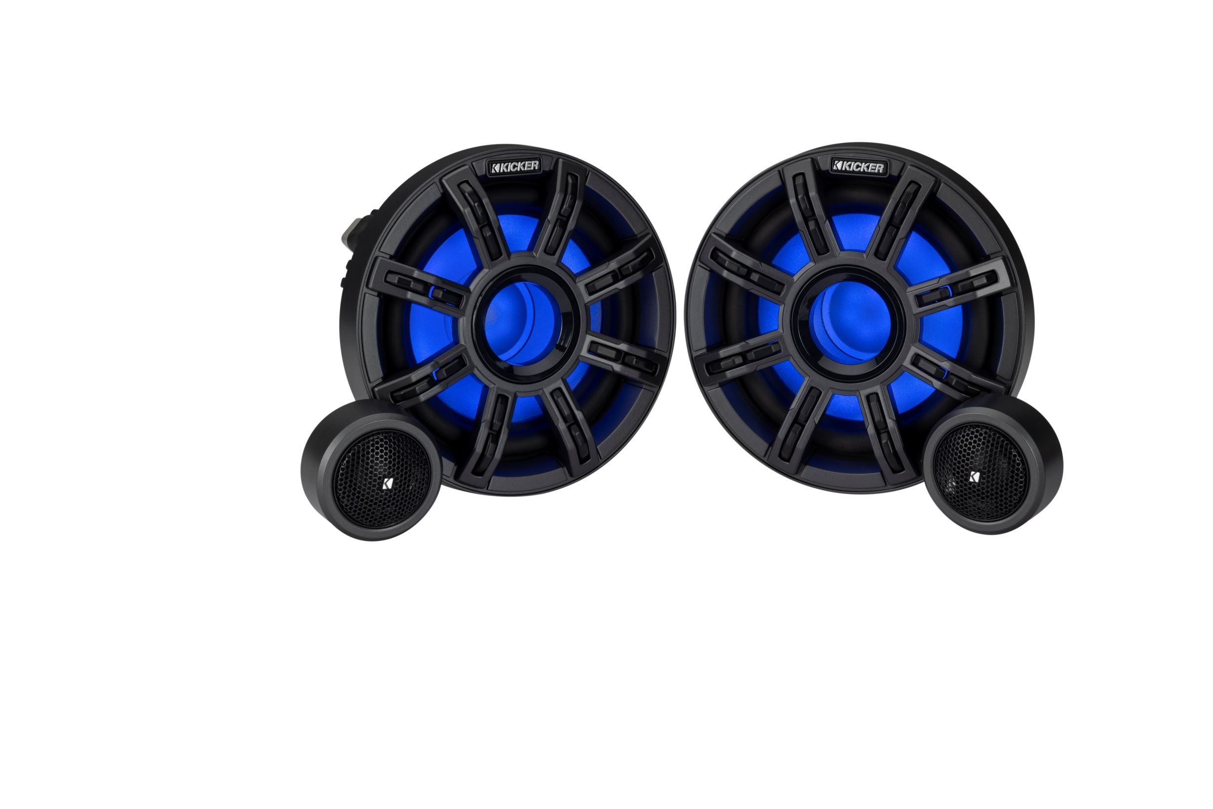 Kicker 51MSS8 8" Marine Component Speakers with RGBW LED Lighting