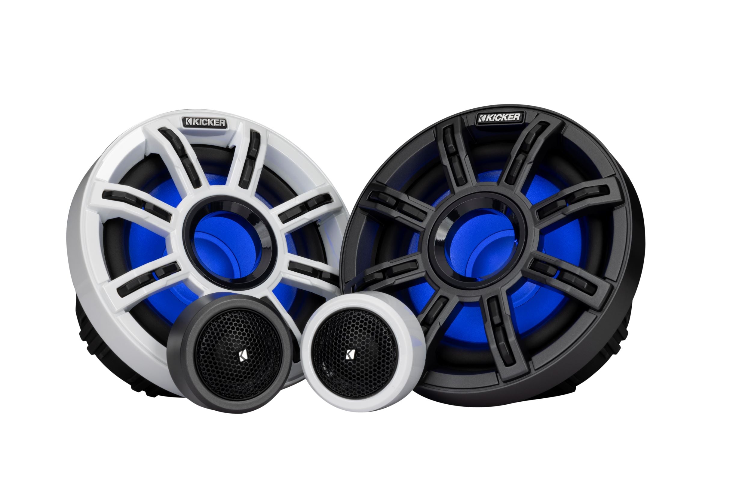 Kicker 51MSS8 8" Marine Component Speakers with RGBW LED Lighting