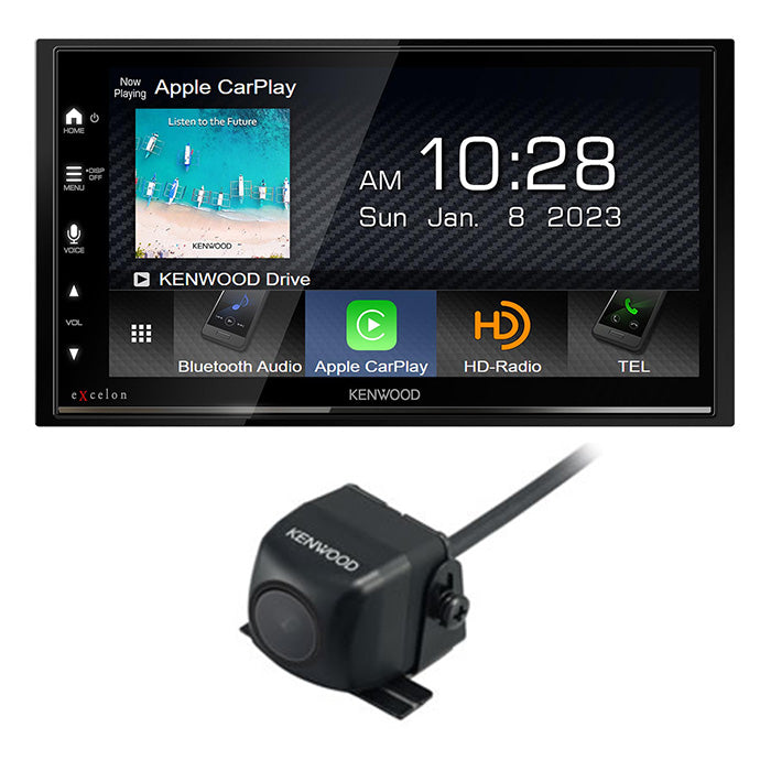 Kenwood DMX709S + CMOS-230 Backup Camera Bundle - Freemans Car Stereo