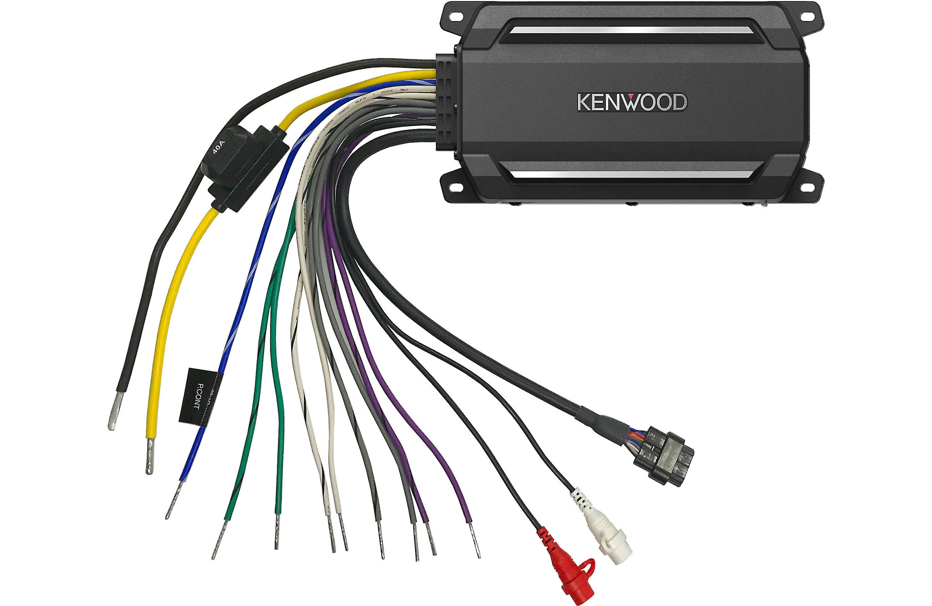 Kenwood KAC-M5024BT + 2 Pairs of KFC-1673MRBL Marine Bundle