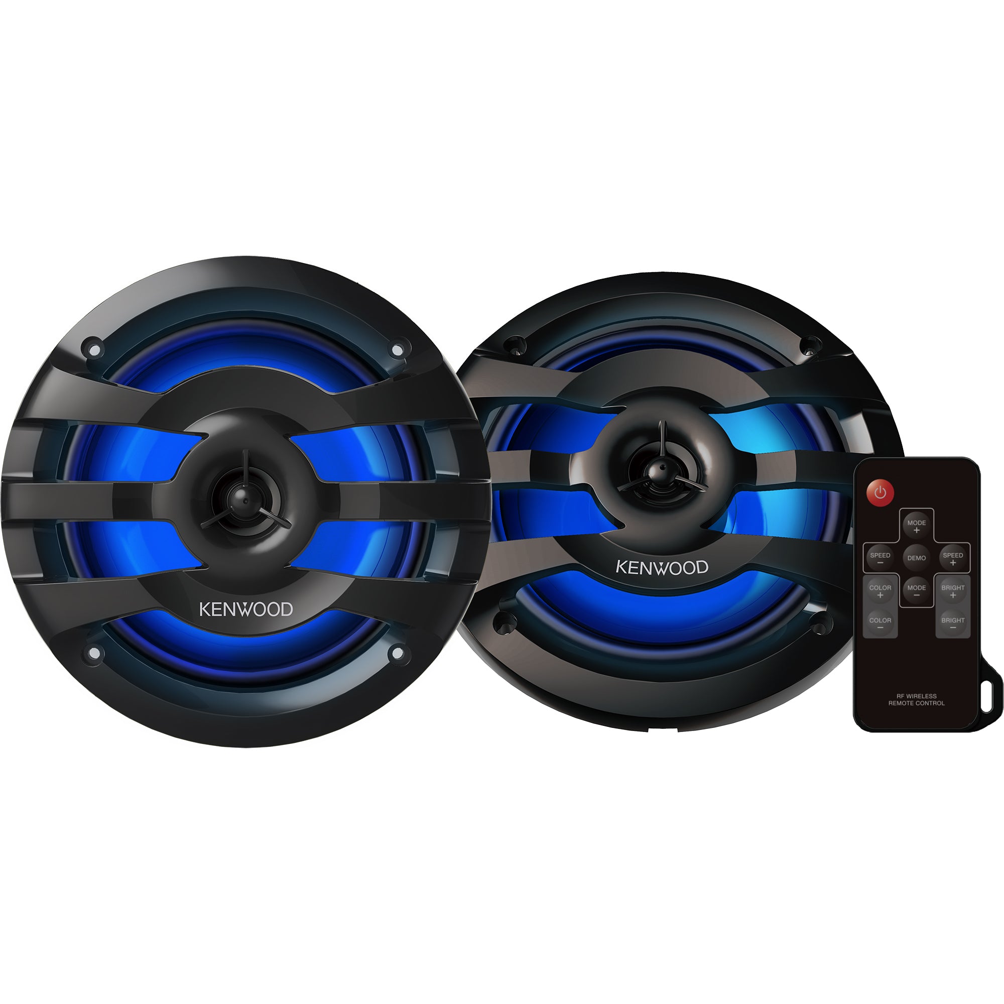 Kenwood KAC-M5024BT + 2 Pairs of KFC-1673MRBL Marine Bundle