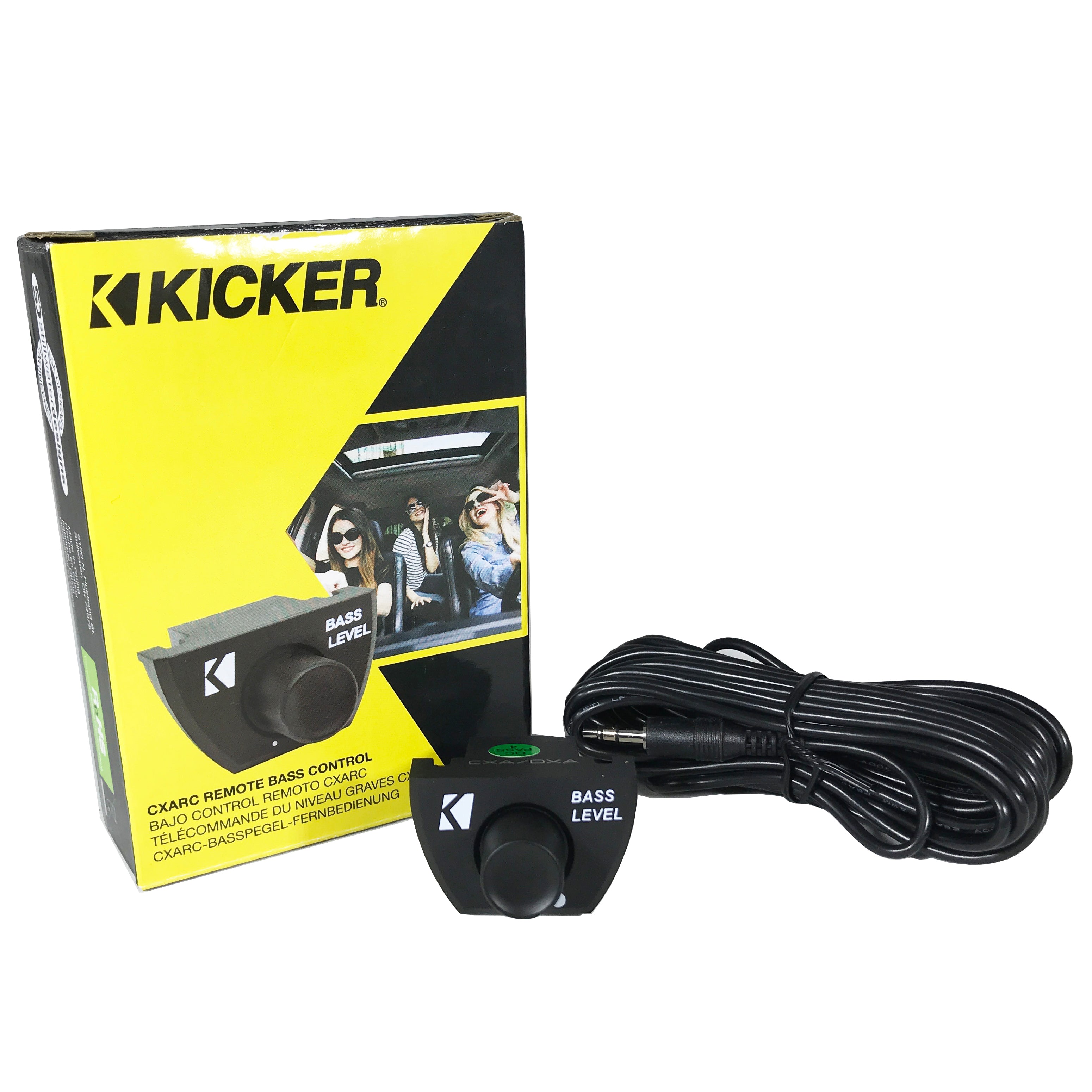 Kicker 46CXA4001T Amplifier + 46CK8 Wiring Kit + 46CXARC Bass Knob + 46KISLOC