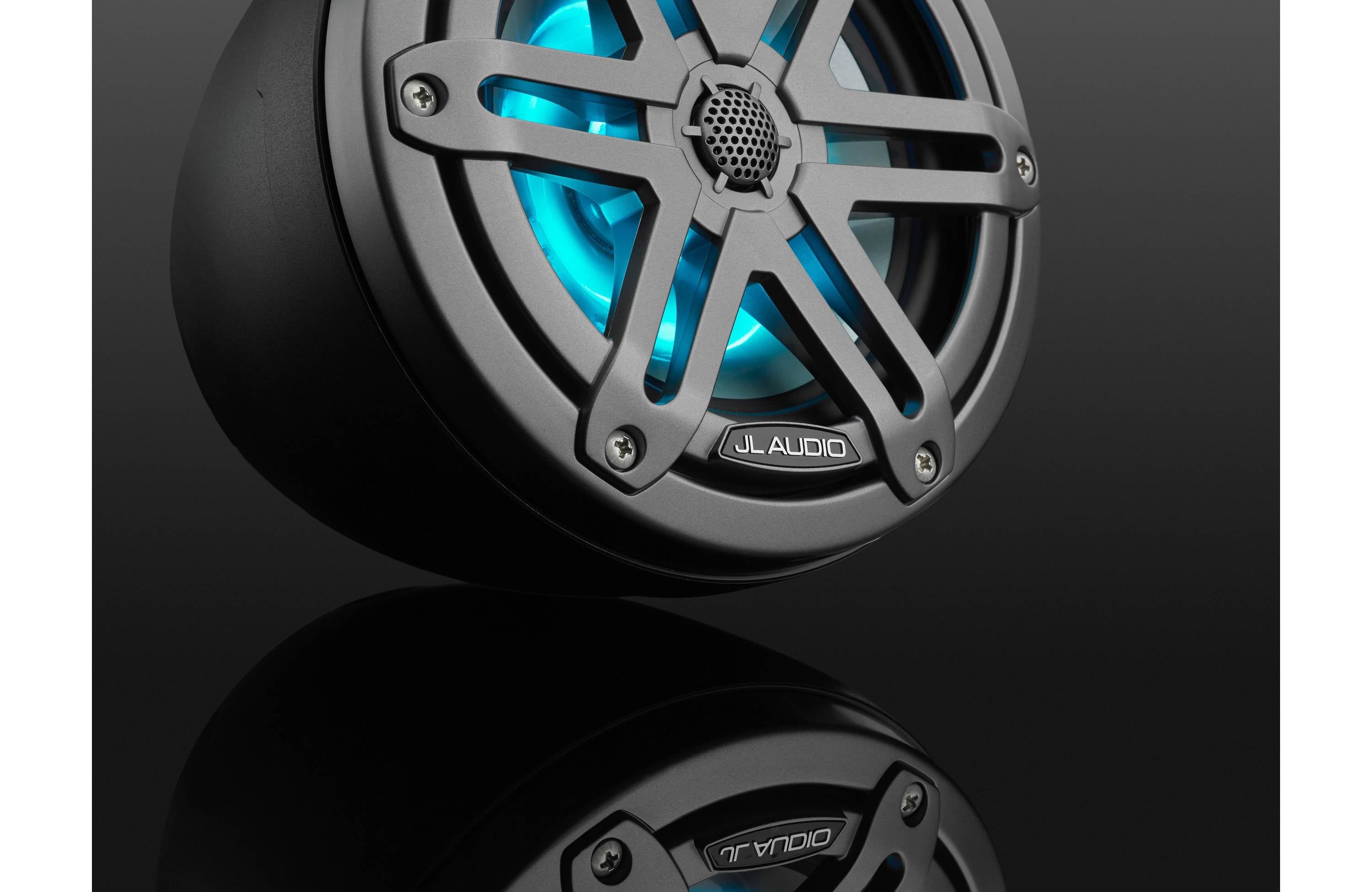 JL Audio M3-650VEX-MB-S-GM-I 6.5" Premium Enclosed Coaxial Tower Speaker System with RGB