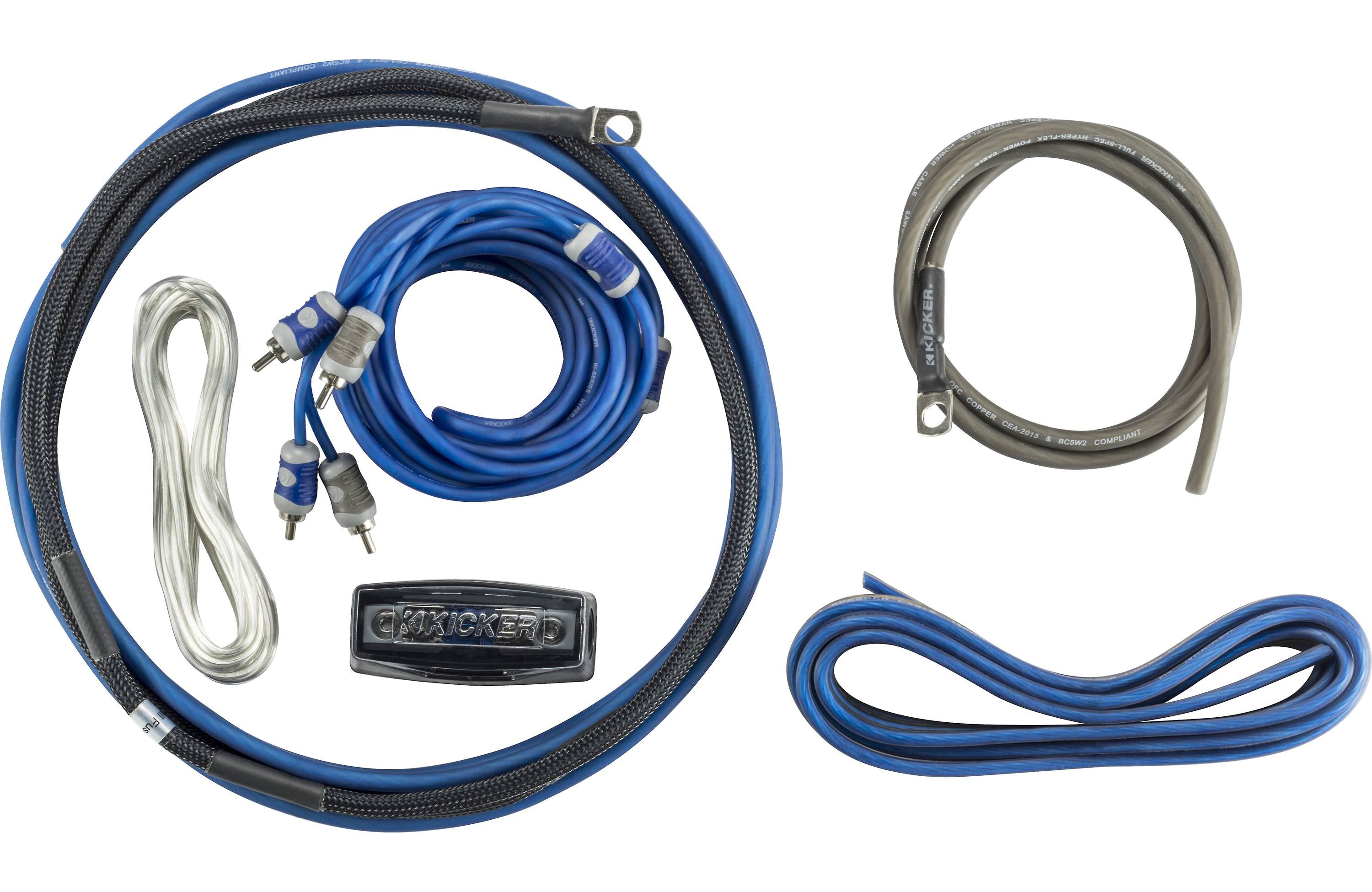 Kicker 46CXA4001T Amplifier + 46CK8 Wiring Kit + 46CXARC Bass Knob - Freemans Car Stereo