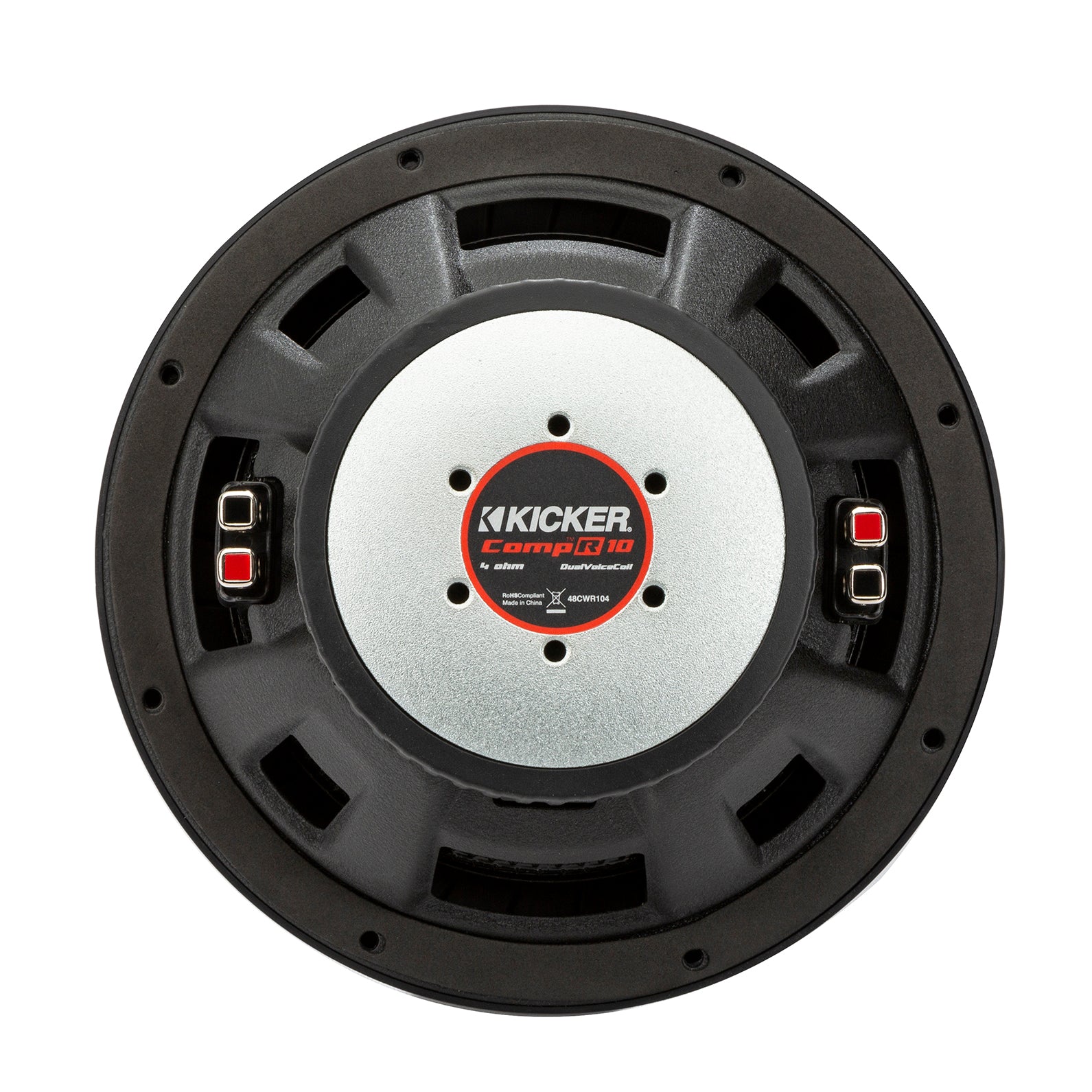 Kicker 48CWR102 CompR Series 10" 2-Ohm Dual Voice Coil Subwoofer - Freemans Car Stereo