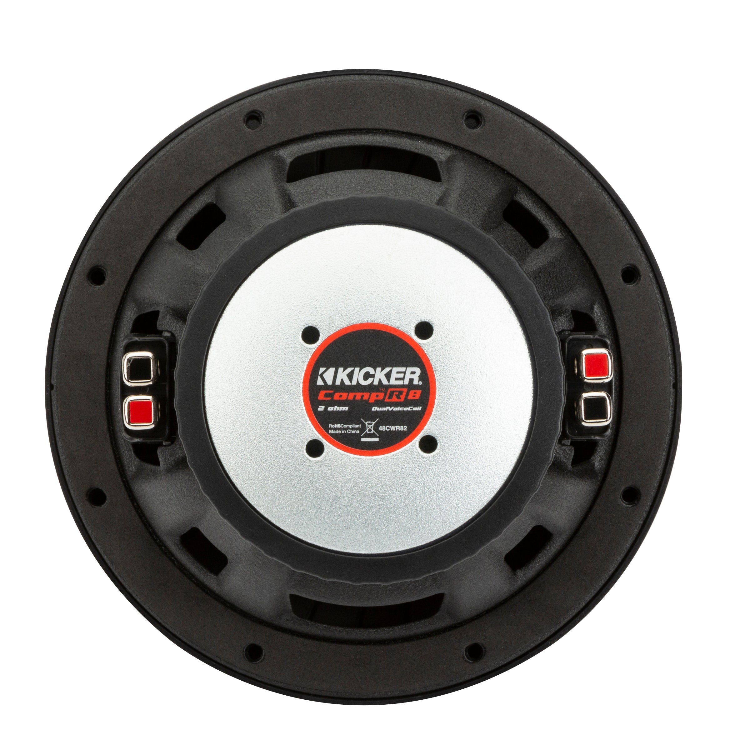 Kicker 48CWR82 CompR Series 8" 2-Ohm Dual Voice Coil Subwoofer