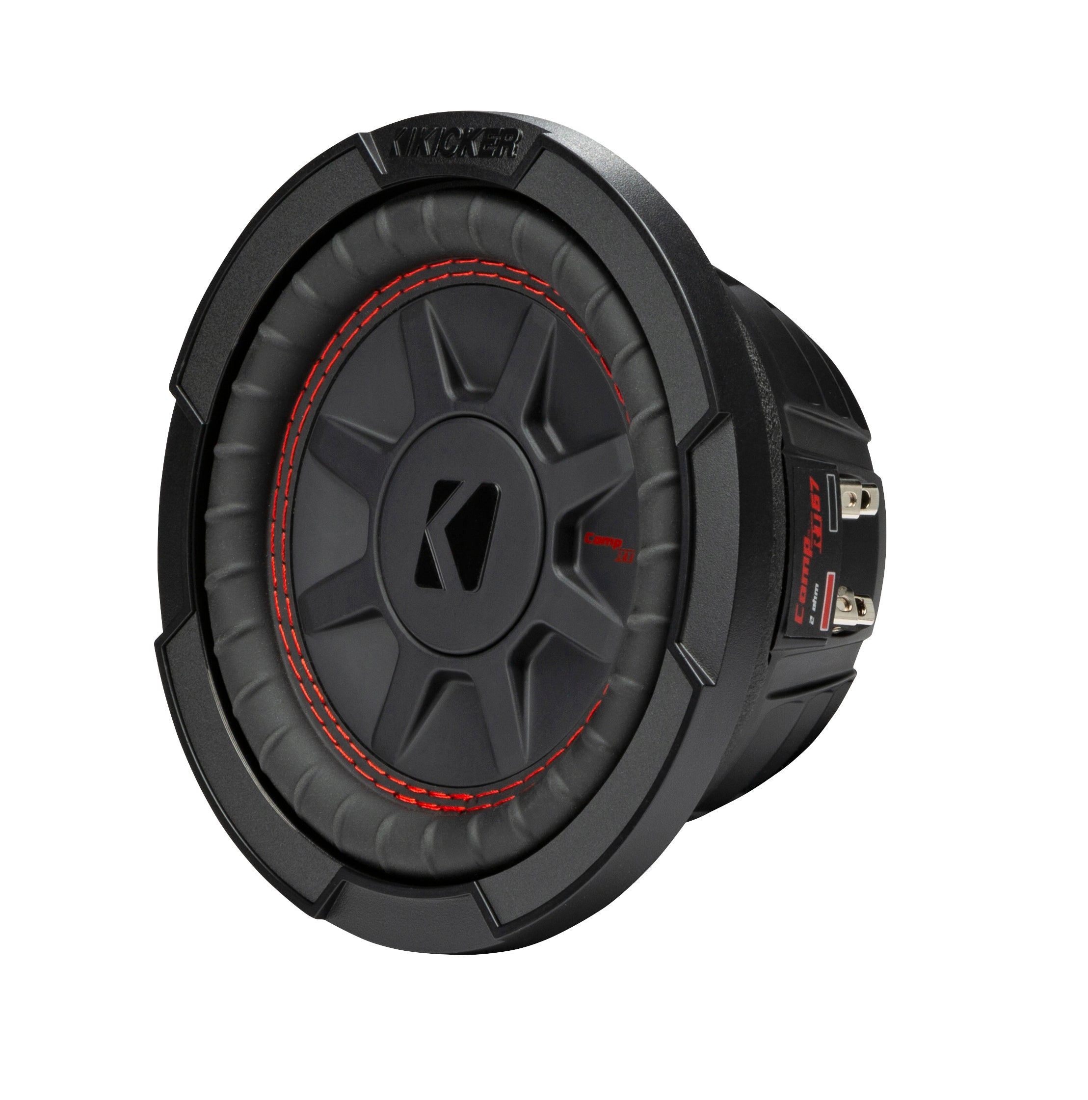 Kicker 48CWRT672 CompRT 6.75-Inch (165mm) Subwoofer DVC, 2-Ohm 150W - Freemans Car Stereo