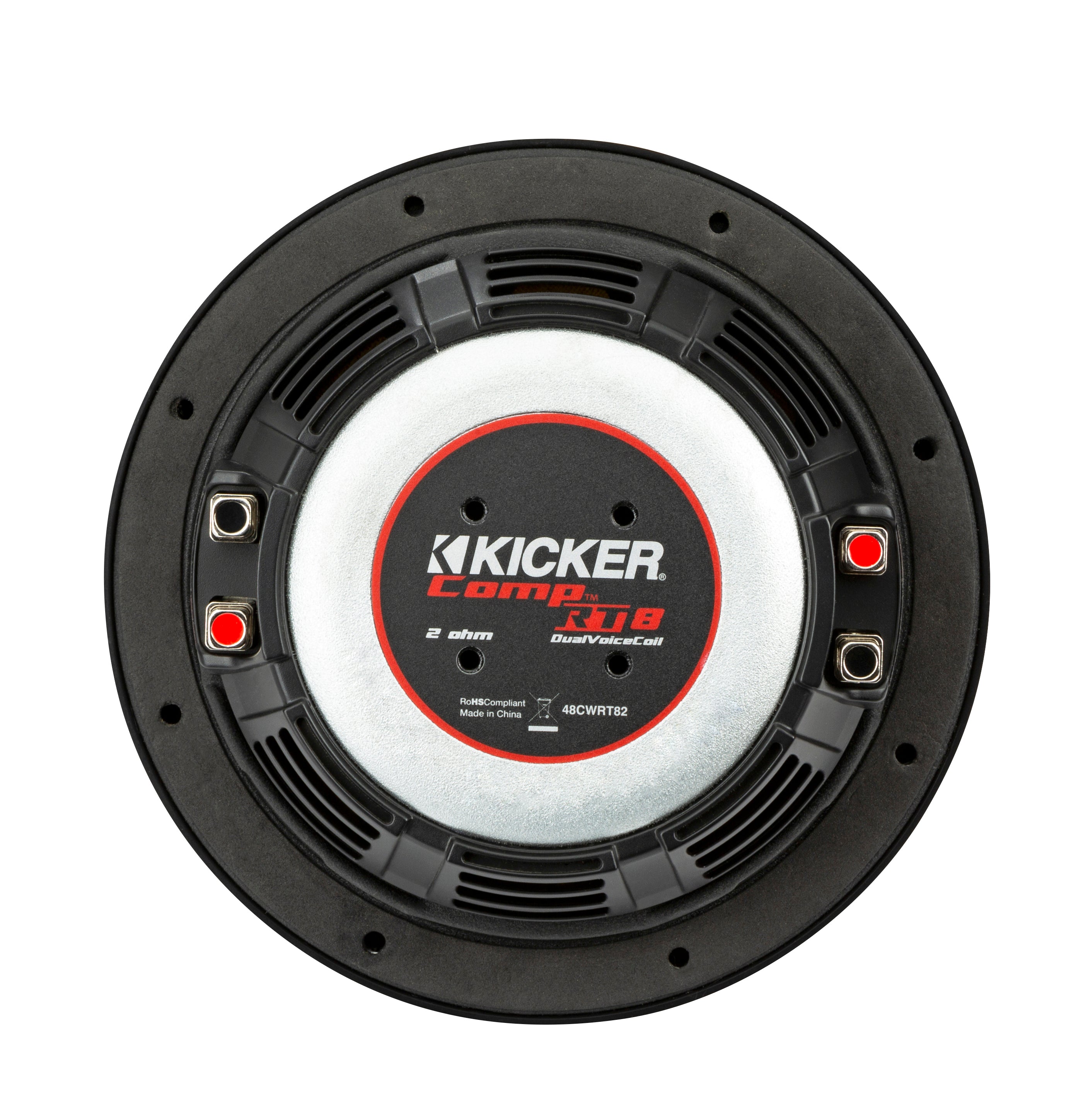 Kicker 48CWRT82 CompRT Series 8" 2-Ohm Dual Voice Coil Subwoofer - Freemans Car Stereo