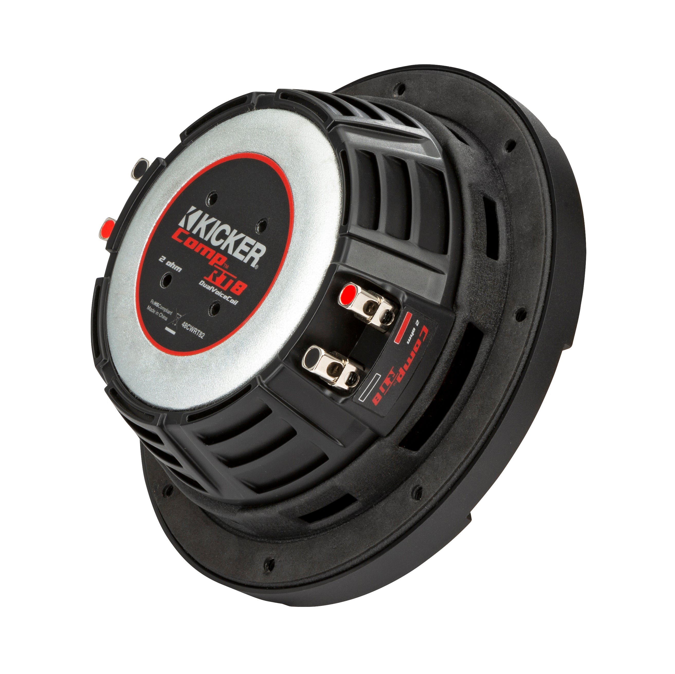 Kicker 48CWRT82 CompRT Series 8" 2-Ohm Dual Voice Coil Subwoofer - Freemans Car Stereo