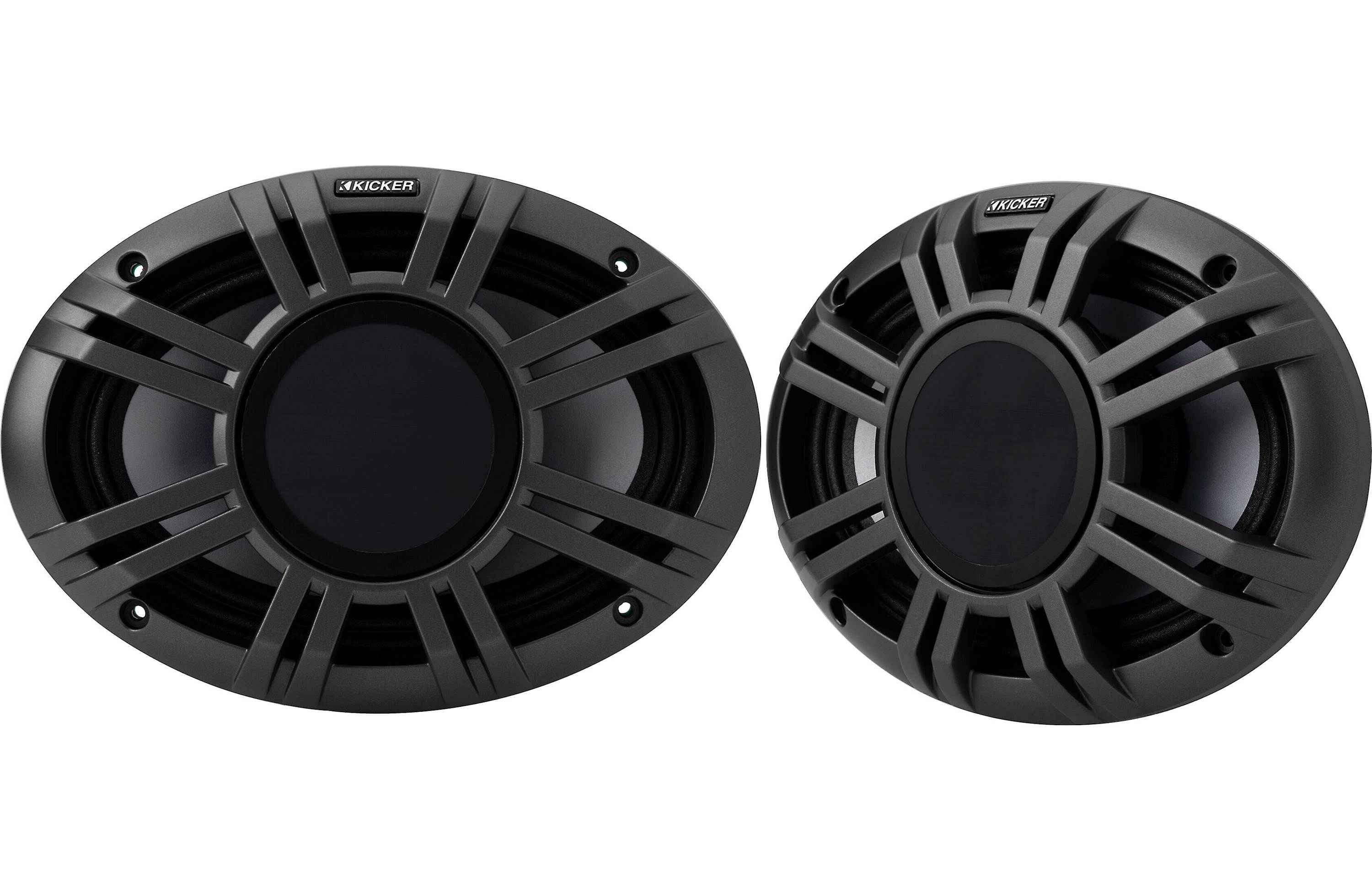 Kicker 48KMXL694 6x9" Marine Speaker w/ Grilles - Freemans Car Stereo