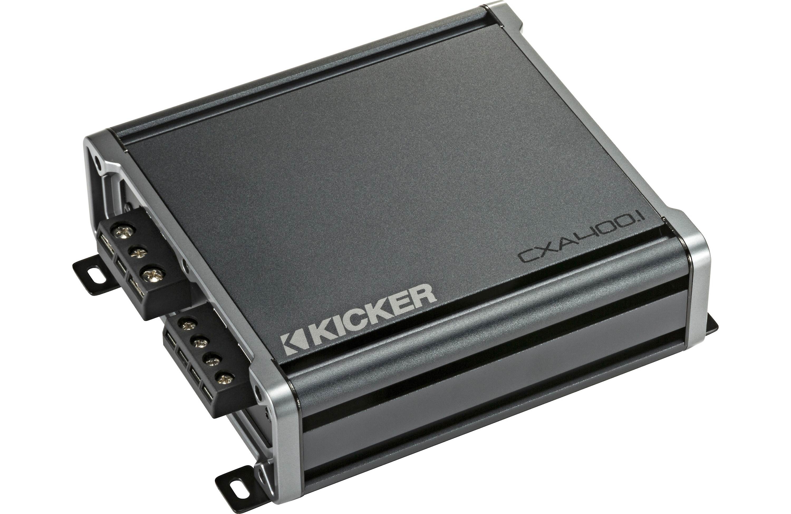 Kicker 46CXA4001T Amplifier + 46CK8 Wiring Kit + 46CXARC Bass Knob - Freemans Car Stereo