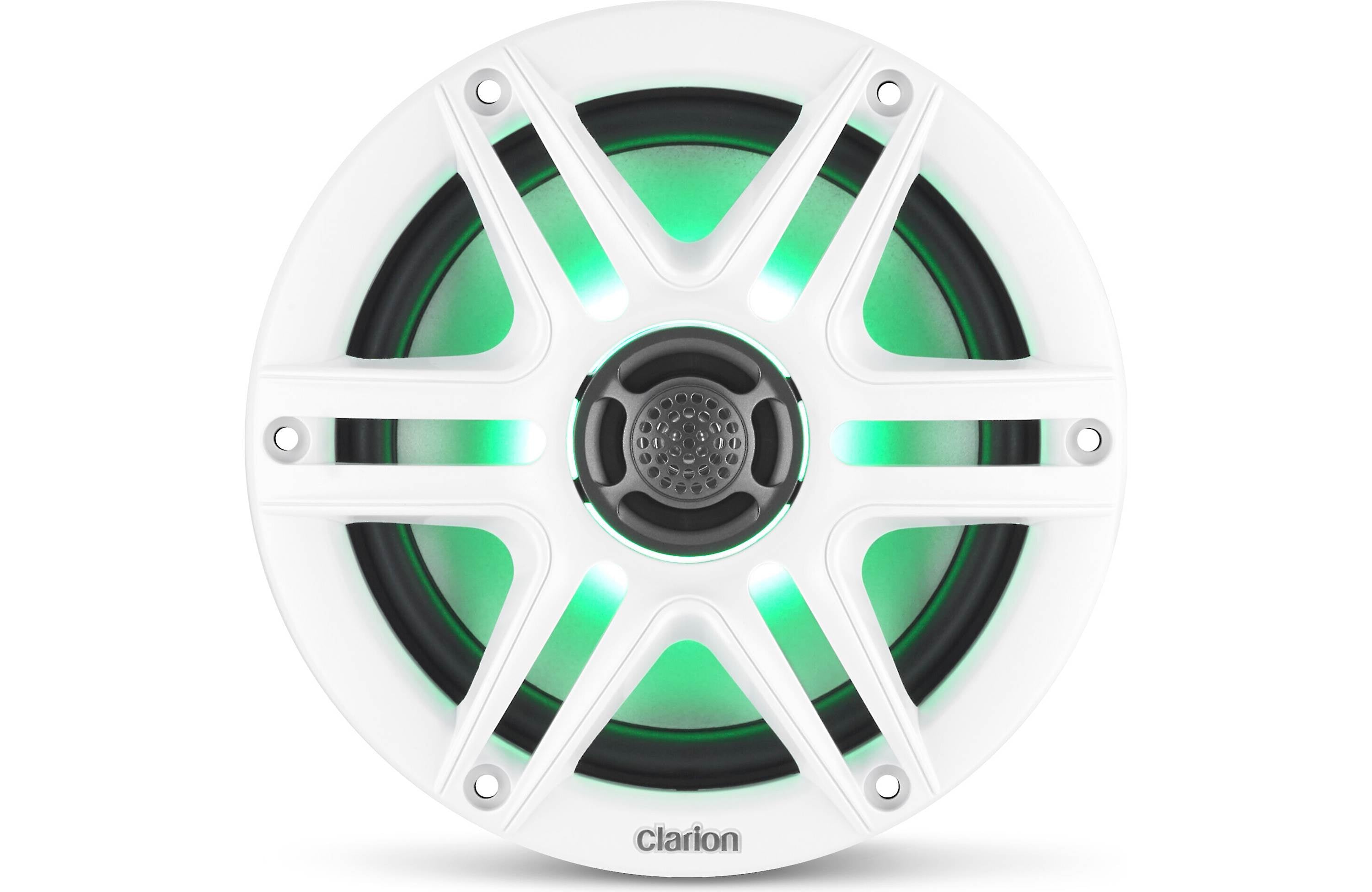 Clarion M508 1-DIN + CMS-651RGB-SWB x2 Pairs 6.5" Marine Speaker Bundle