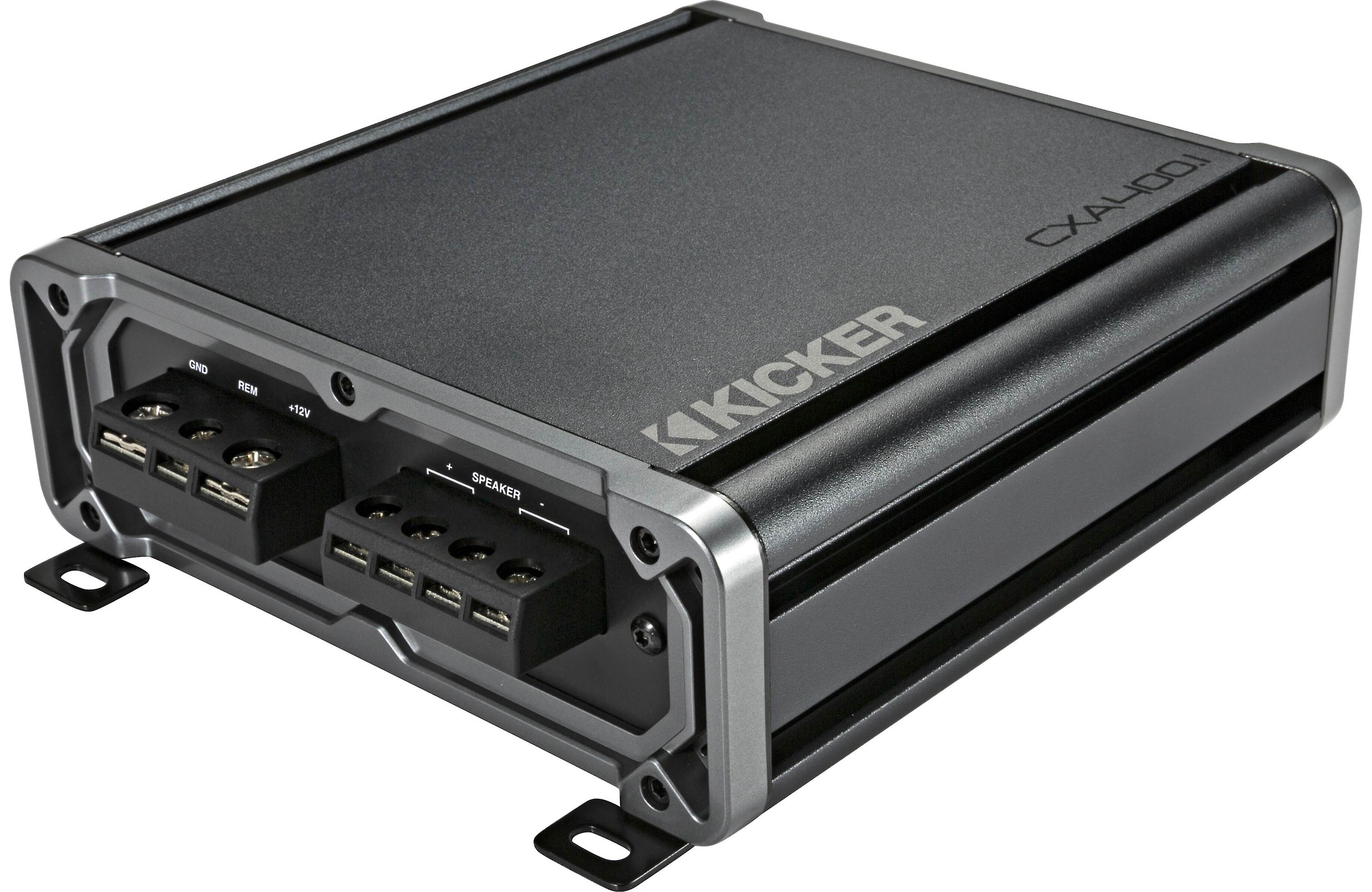 Kicker 46CXA400.1 CX Series Mono Amplifier - 400 Watt RMS x 1 at 1ohm - Freemans Car Stereo
