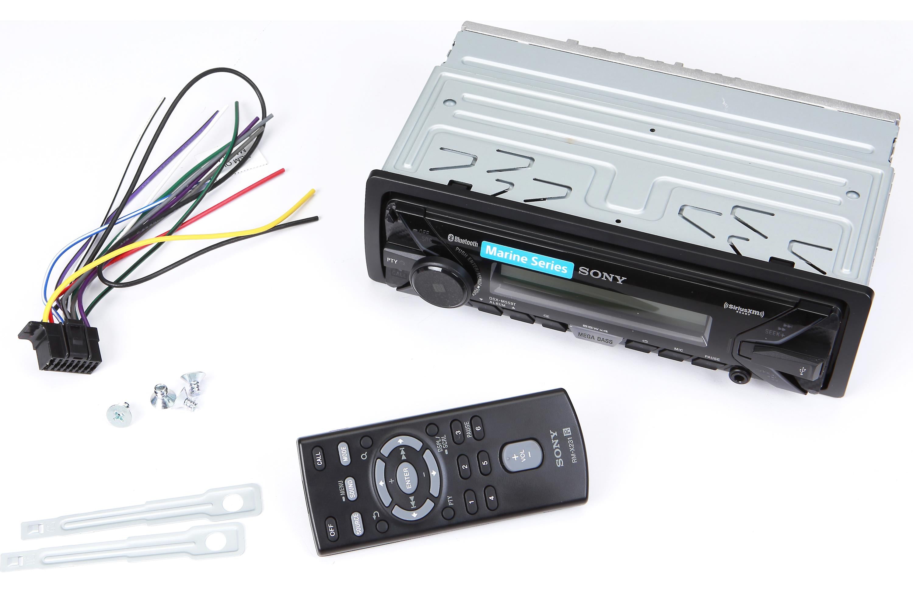 Sony DXSM5511BT Package Marine Receiver and Speakers