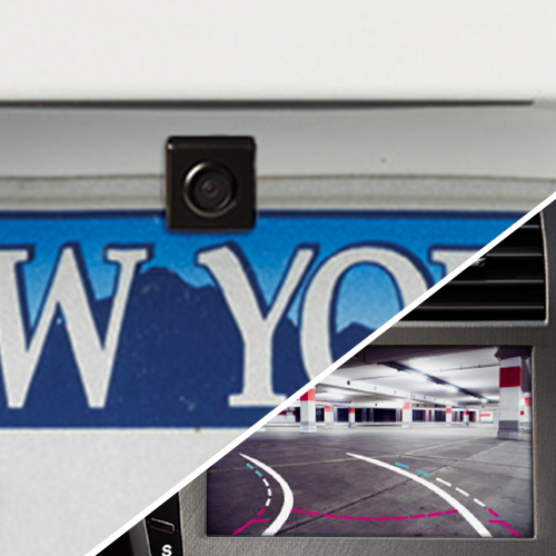 AUDIOVOX - ACA801 License Plate Mounted Back-up Camera - Freeman's Car Stereo