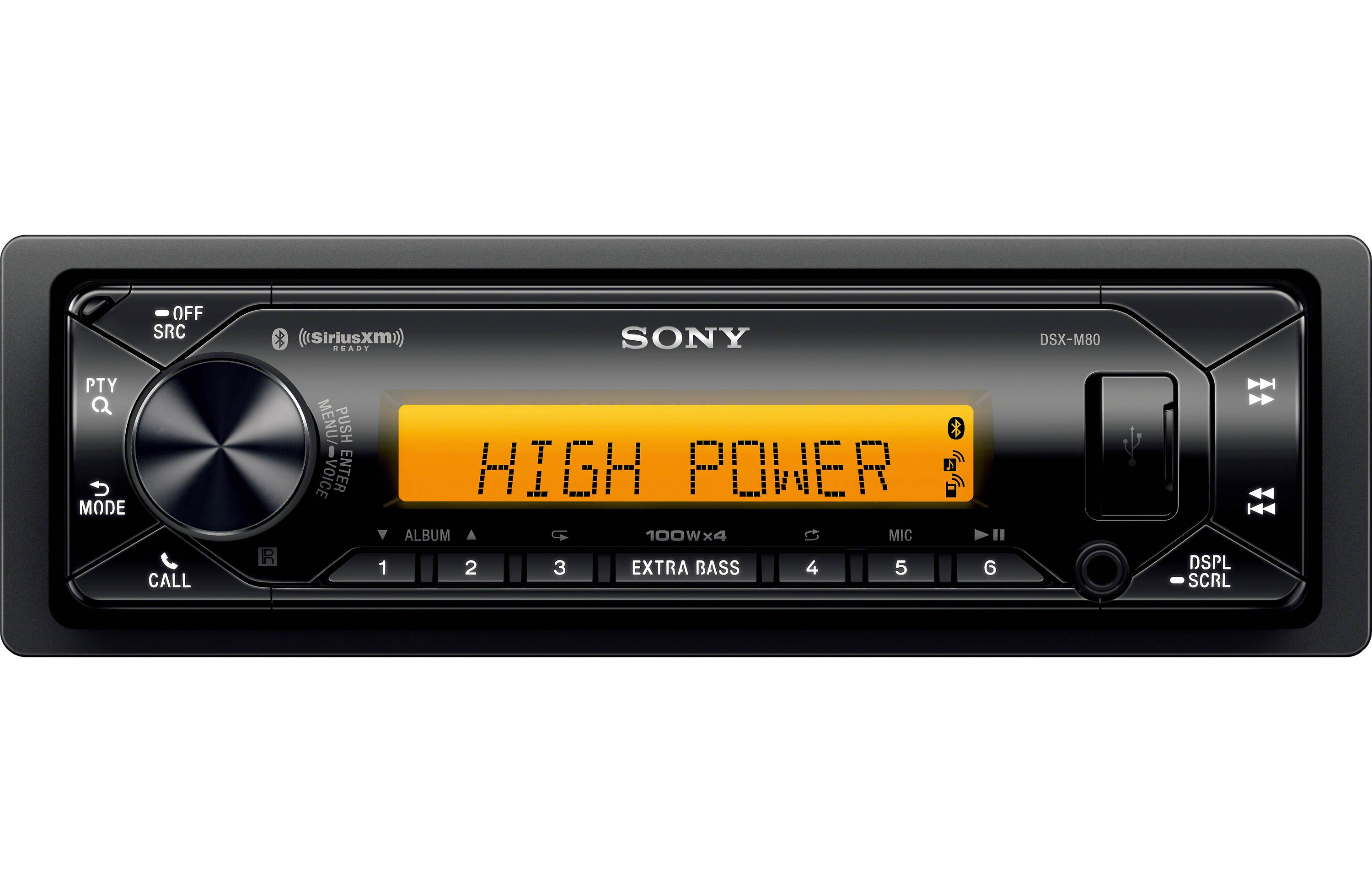 Sony DSX-M80 Radio + Scosche HD9813BN Dash Kit for Harley Davidson