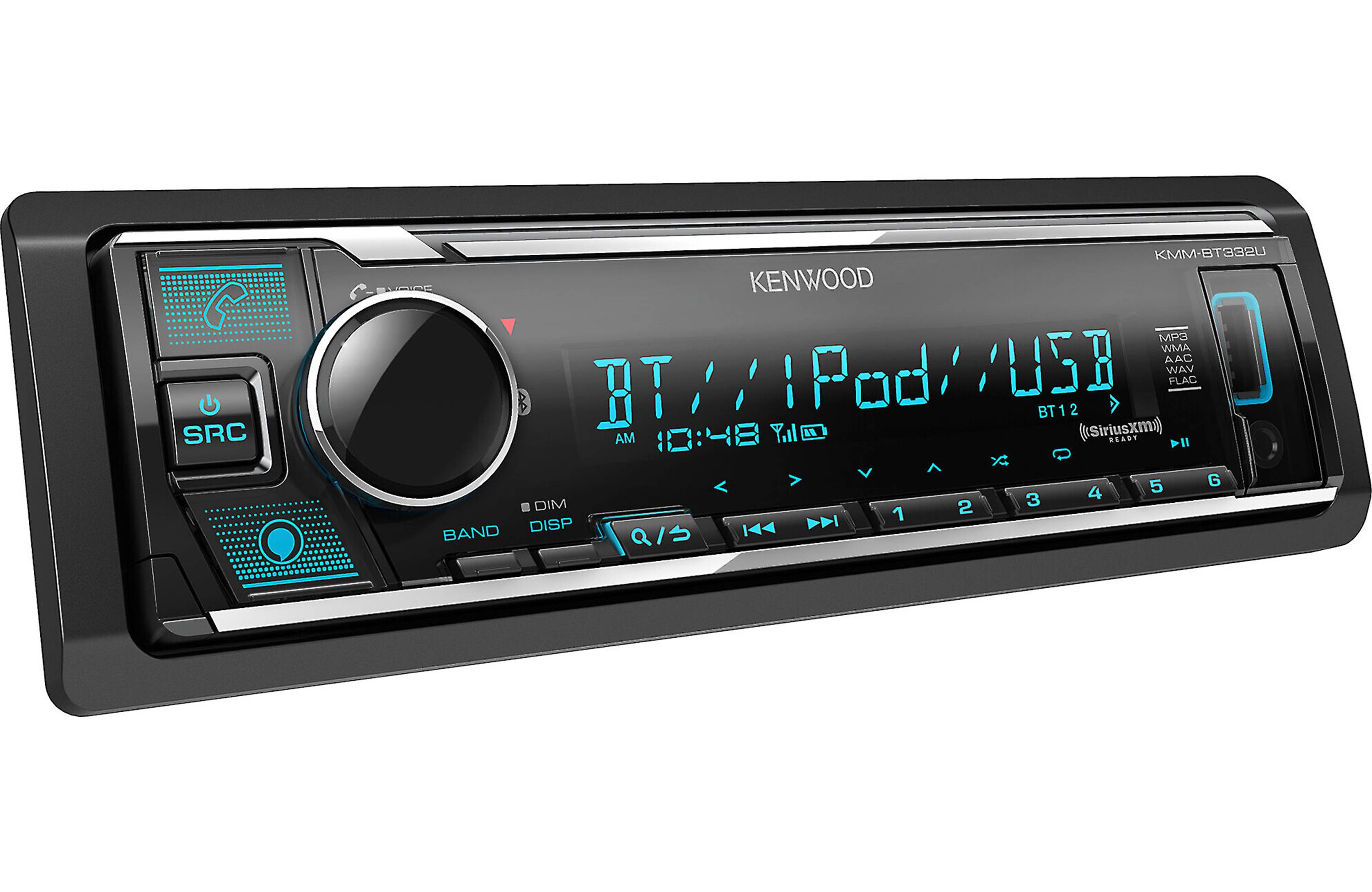 Kenwood KMM-BT332U 1-DIN Multimedia Car Stereo Receiver - Freemans Car Stereo