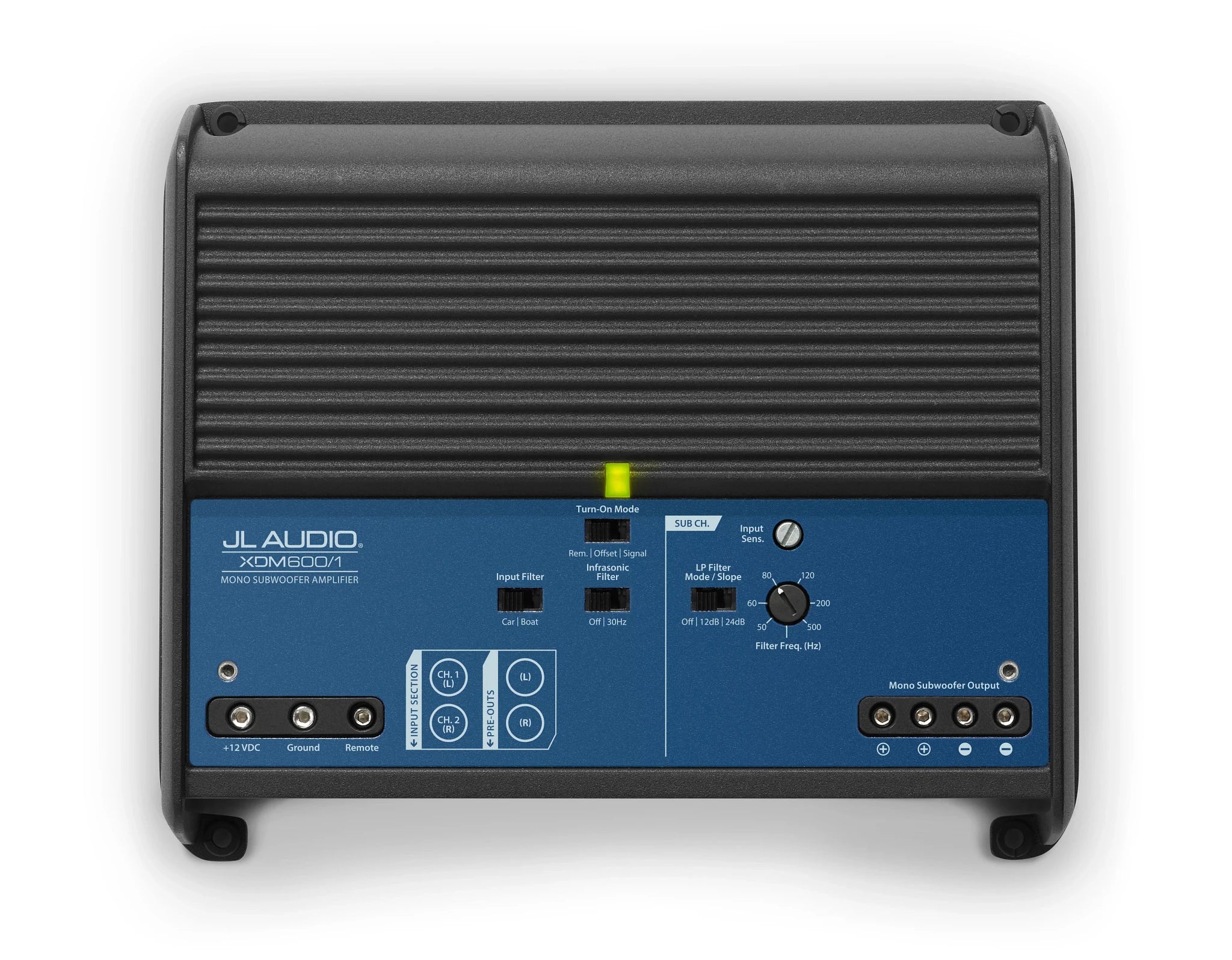 JL Audio XDM600/1 Monoblock, Class D, Car/Marine Subwoofer Amplifier, 600 W
