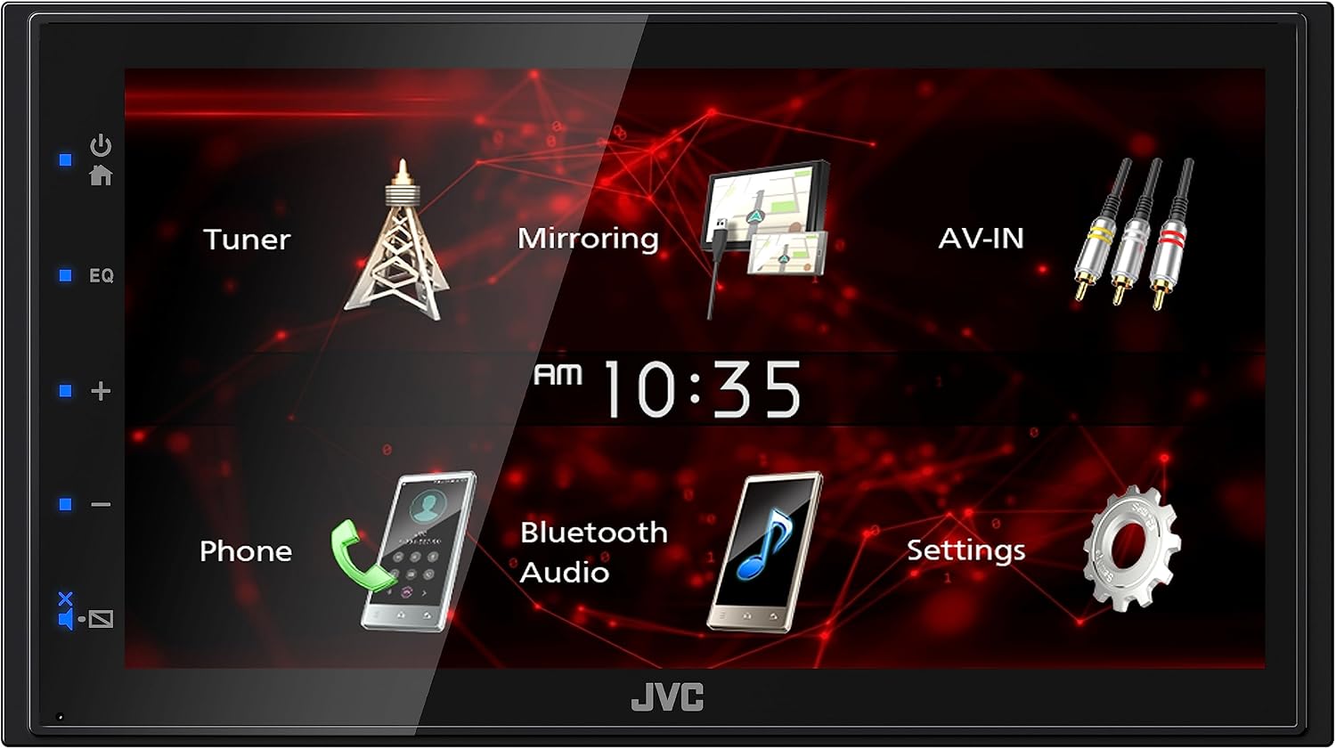 JVC KW-M180BT 6.8" Bluetooth Digital Multimedia Receiver with Android USB Mirroring