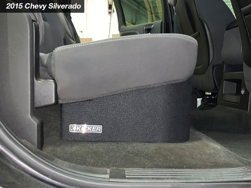 Kicker 51KGMDL7T122 L7T Custom Fit Dual 12" Subwoofer Down Firing Enclosure, Compatible with Select Sierra or Silverado - Freemans Car Stereo