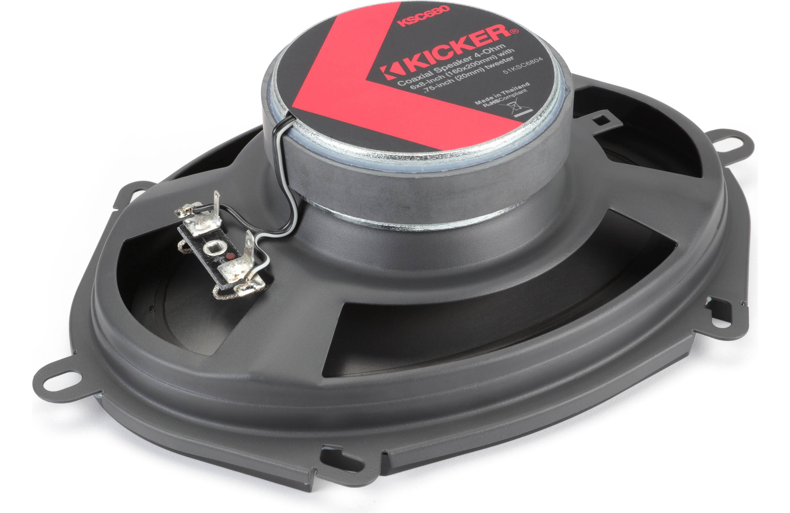 Kicker 51KSC6804 6x8" 2-way Coaxial Speakers