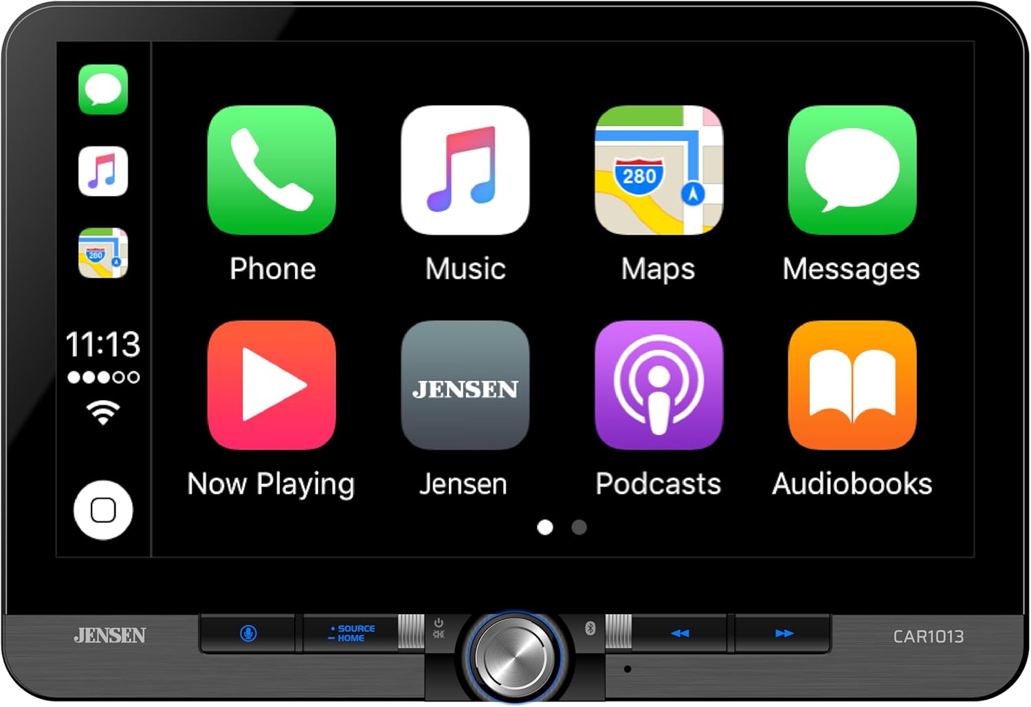 Jensen CAR1013 10.1″ Wireless Android Auto & Apple CarPlay Digital Receiver w/BUCAM350 - Freemans Car Stereo