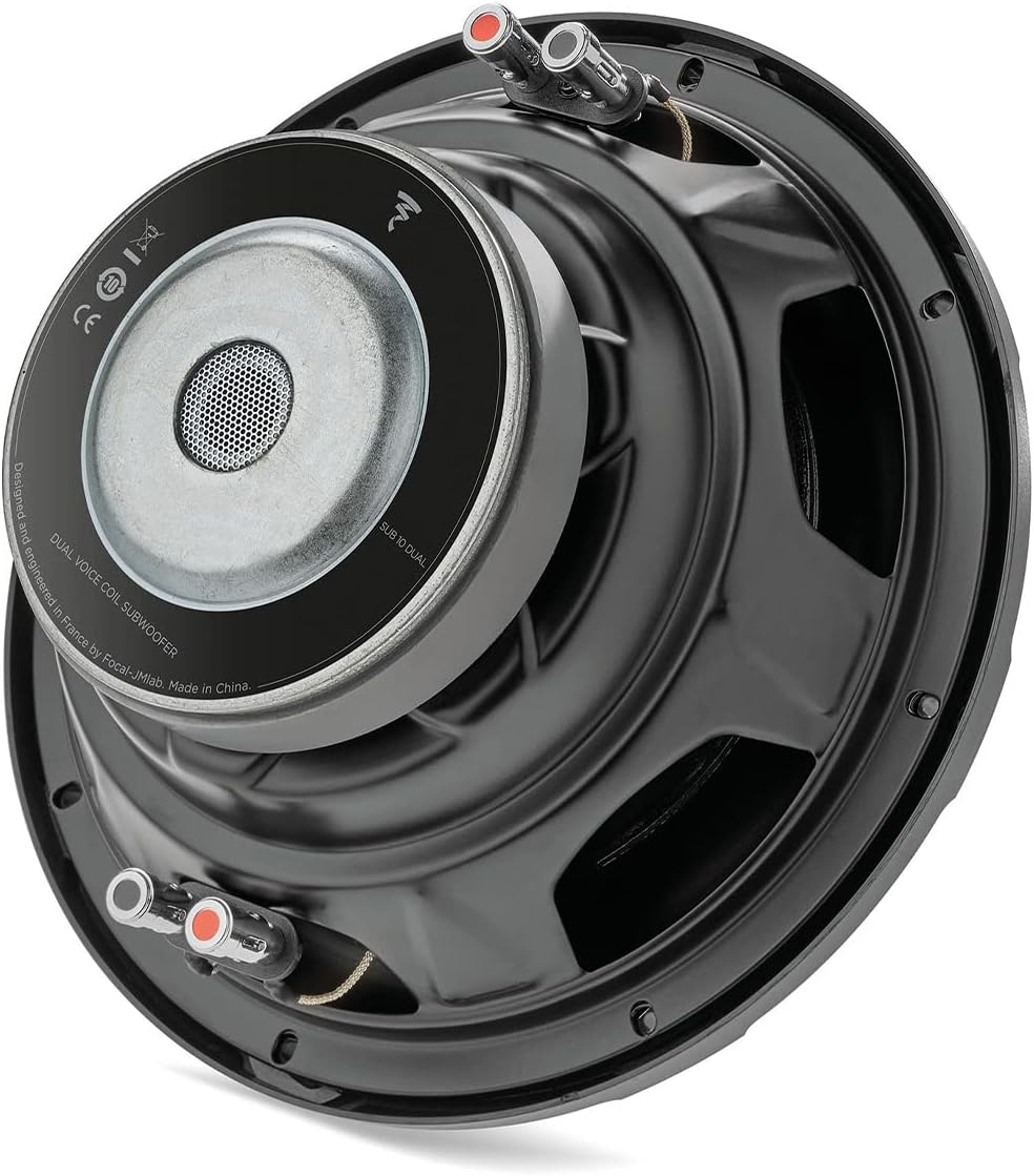 Focal SUB 10 Dual 10" Subwoofer, Dual 4-Ohm Voice Coil, 250W RMS - 500 W MAX - Freemans Car Stereo