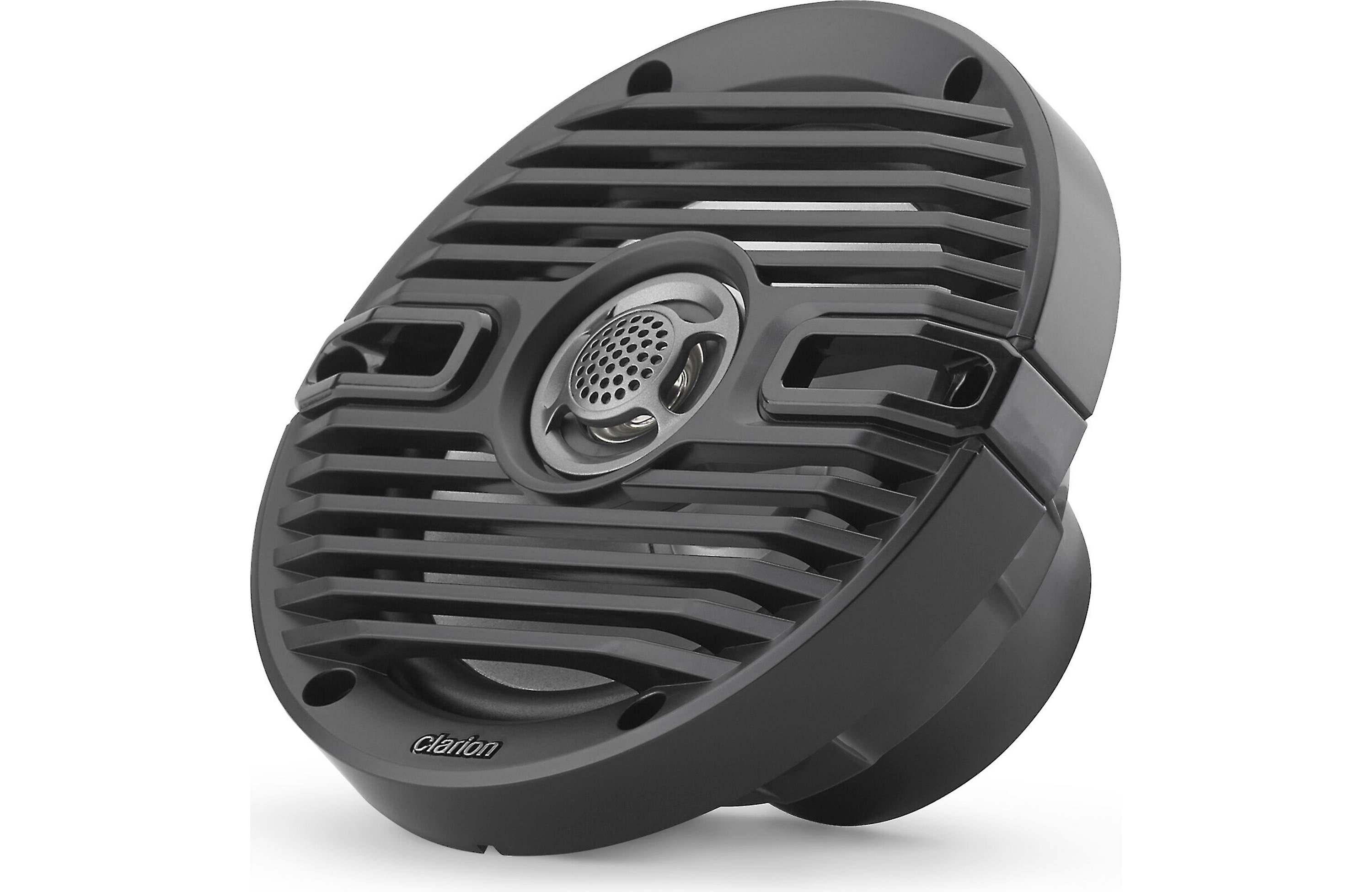 Clarion CMS-651-CWB 6.5 Inch Marine Coaxial Speakers Pair with Classic Grilles