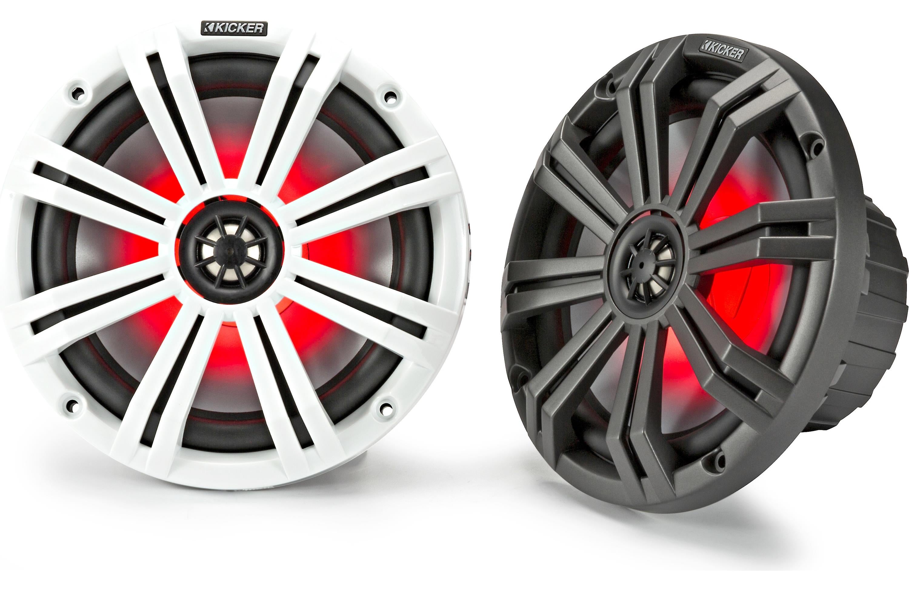 Kicker 45KM84L x3 Pair Marine Speaker + 48KMA6006 Amp + FREE 41KMLC Remote Bundle