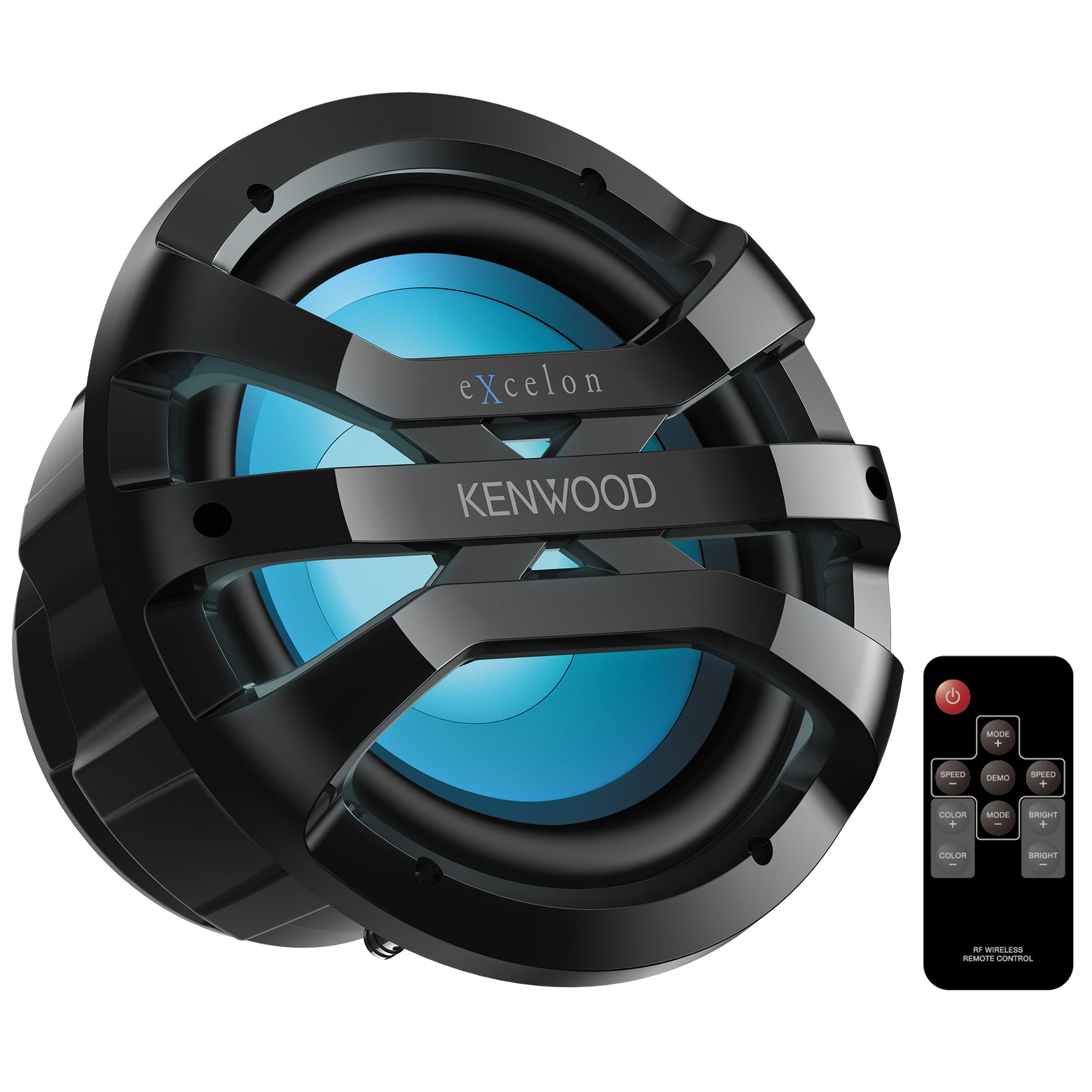 Kenwood eXcelon XM1041BL 10" Marine Powersports Subwoofer with Illumination