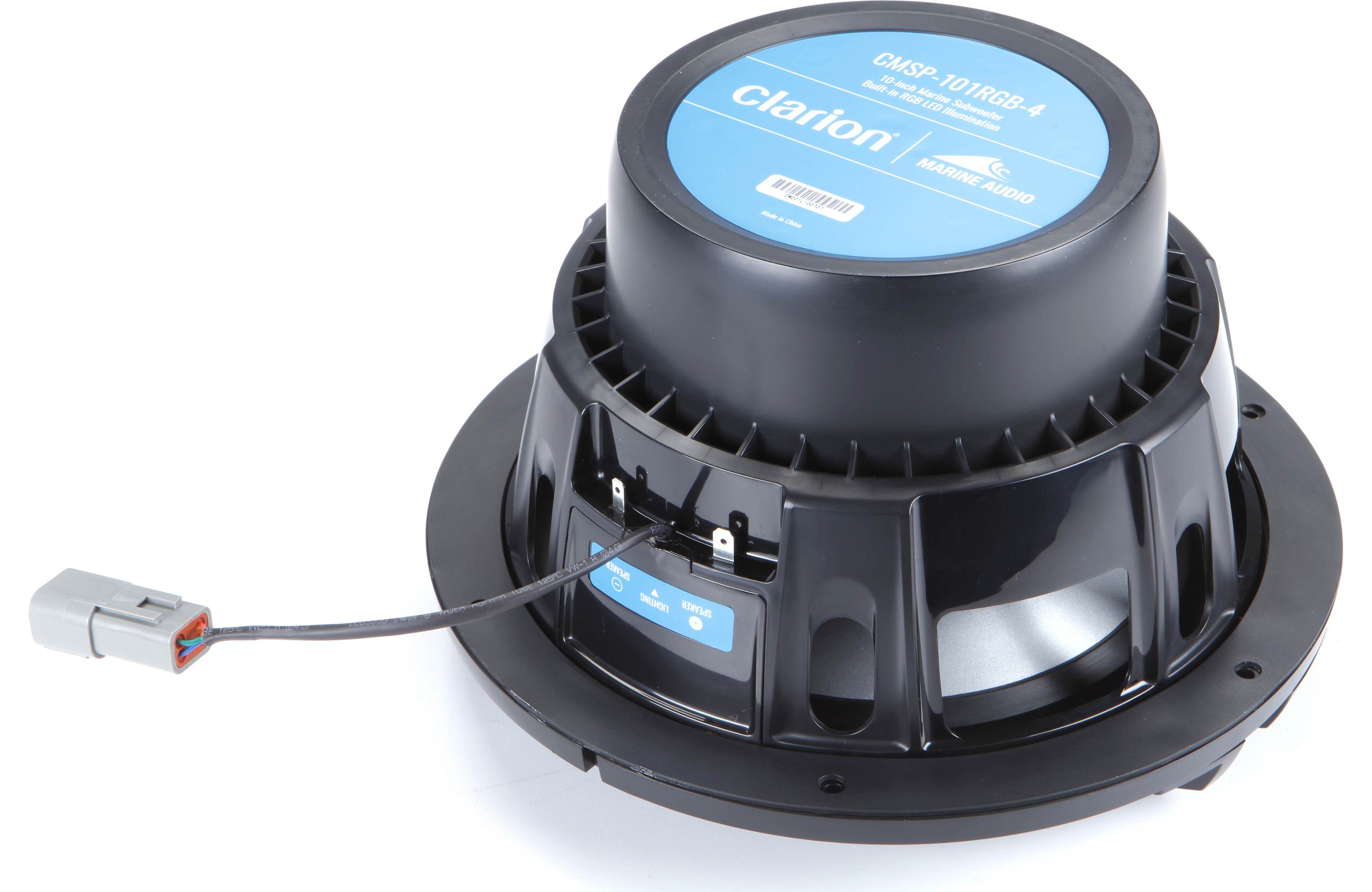 Clarion CMS4 + CMS-651-CWB x2 Pair Speakers + CMSP-101RGB-4 Sub + XC2510 Amp Marine Bundle