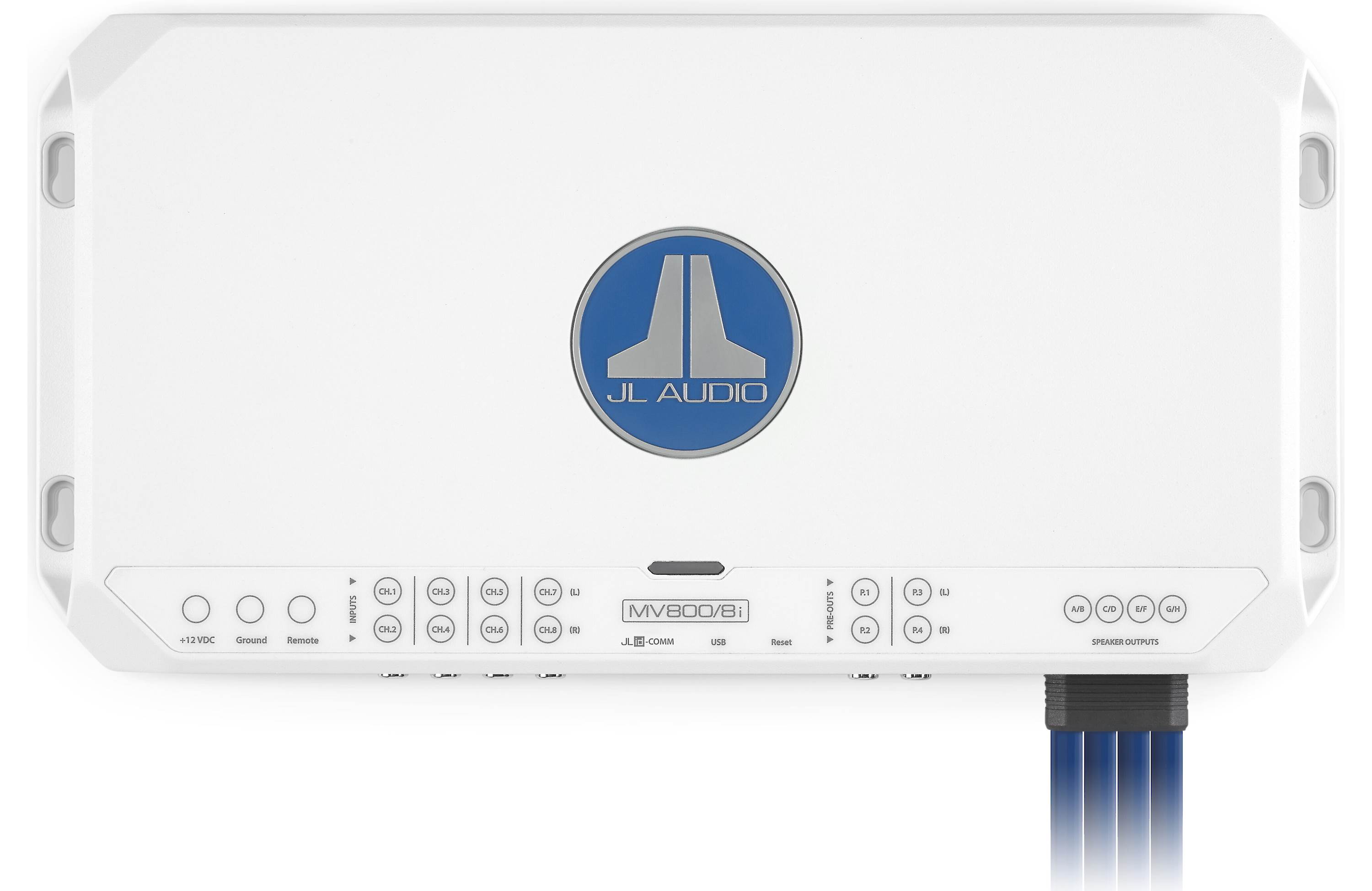 JL Audio MV800/8I Marine 8 Channel Amplifier 75 Watts RMS w/ DSP