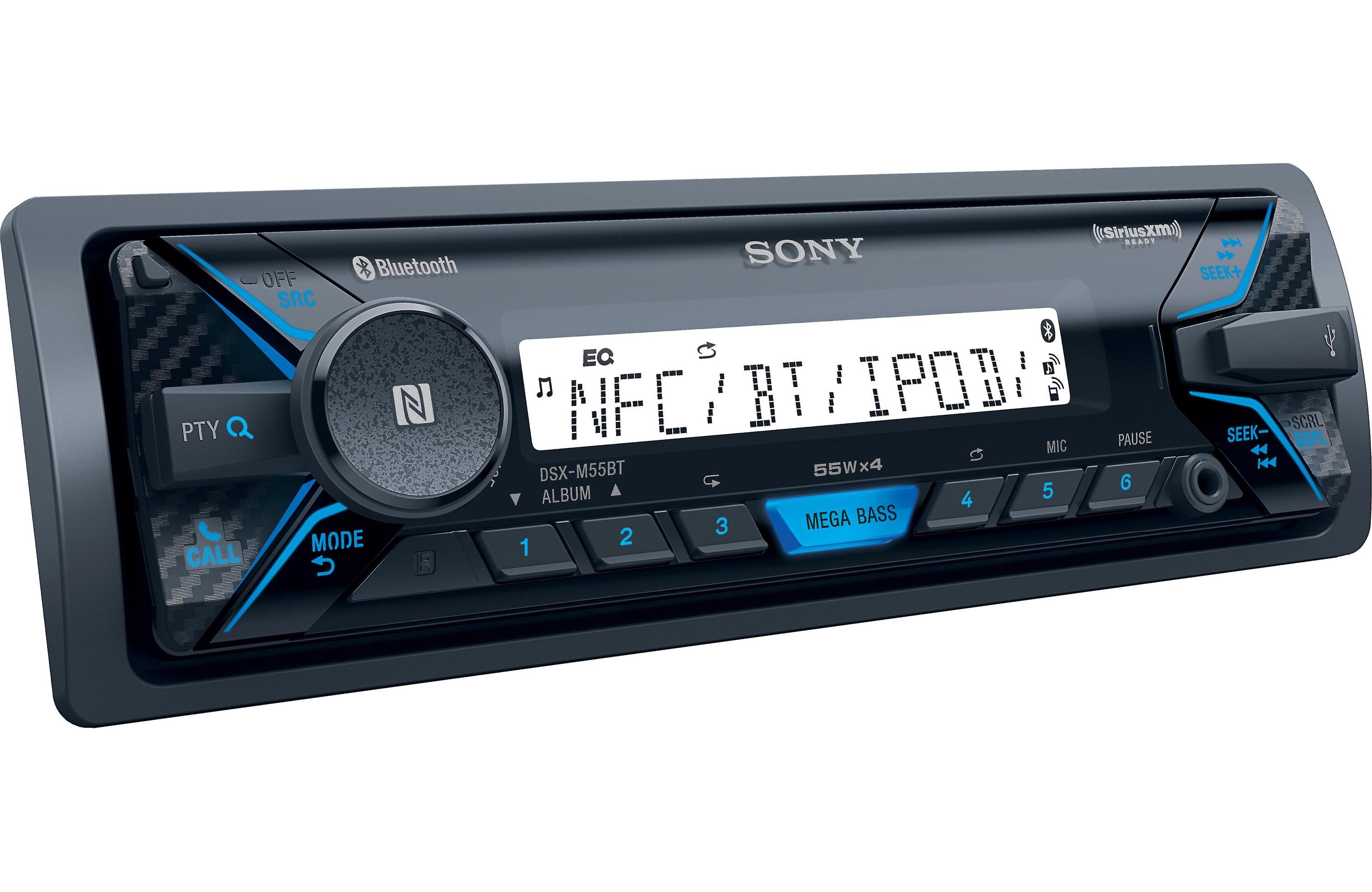 Sony DXSM5511BT Package Marine Receiver and Speakers