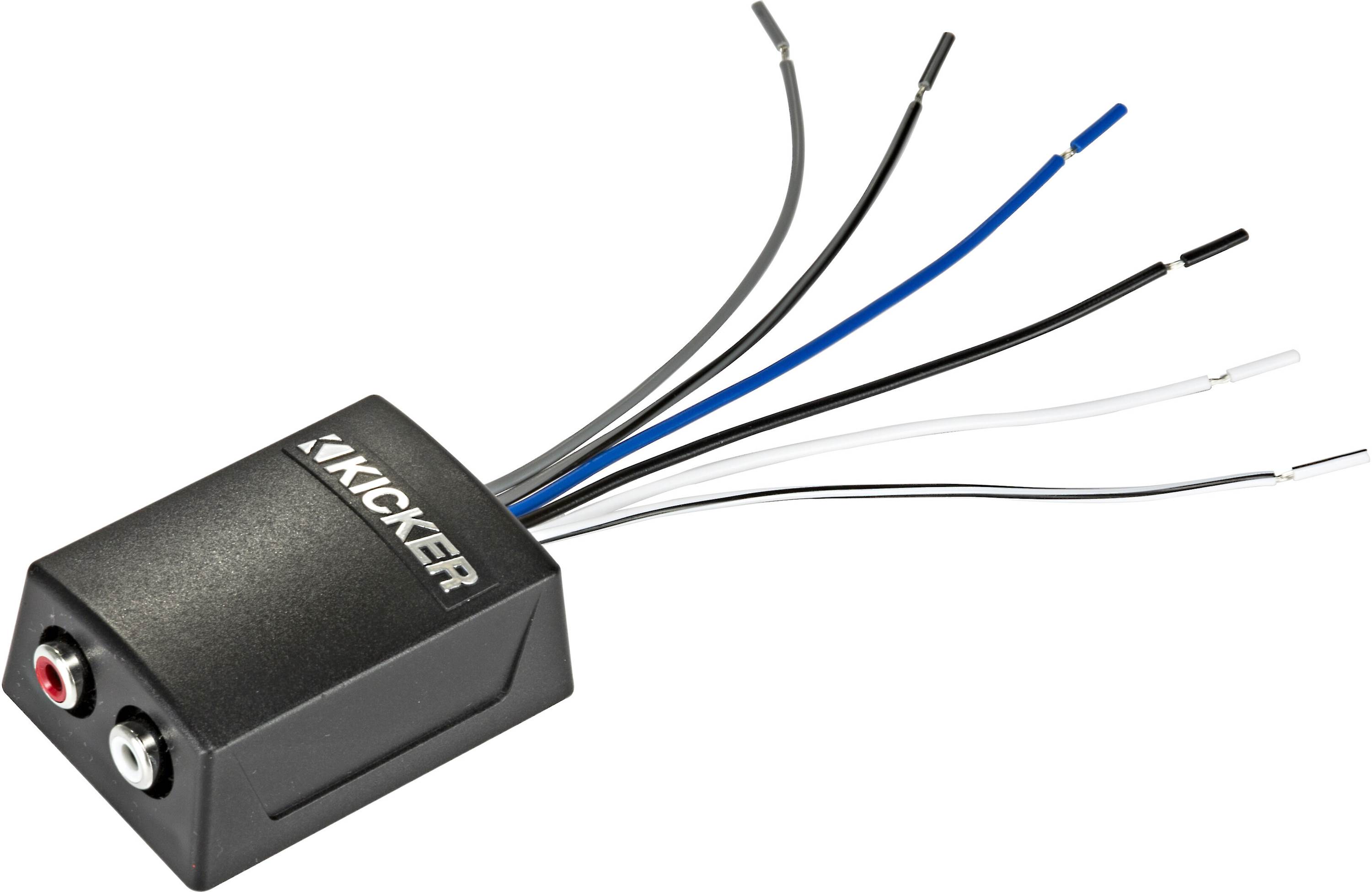 Kicker 46KISLOC2 2-Channel Line Output Converter with 12-volt turn-on lead - Freemans Car Stereo