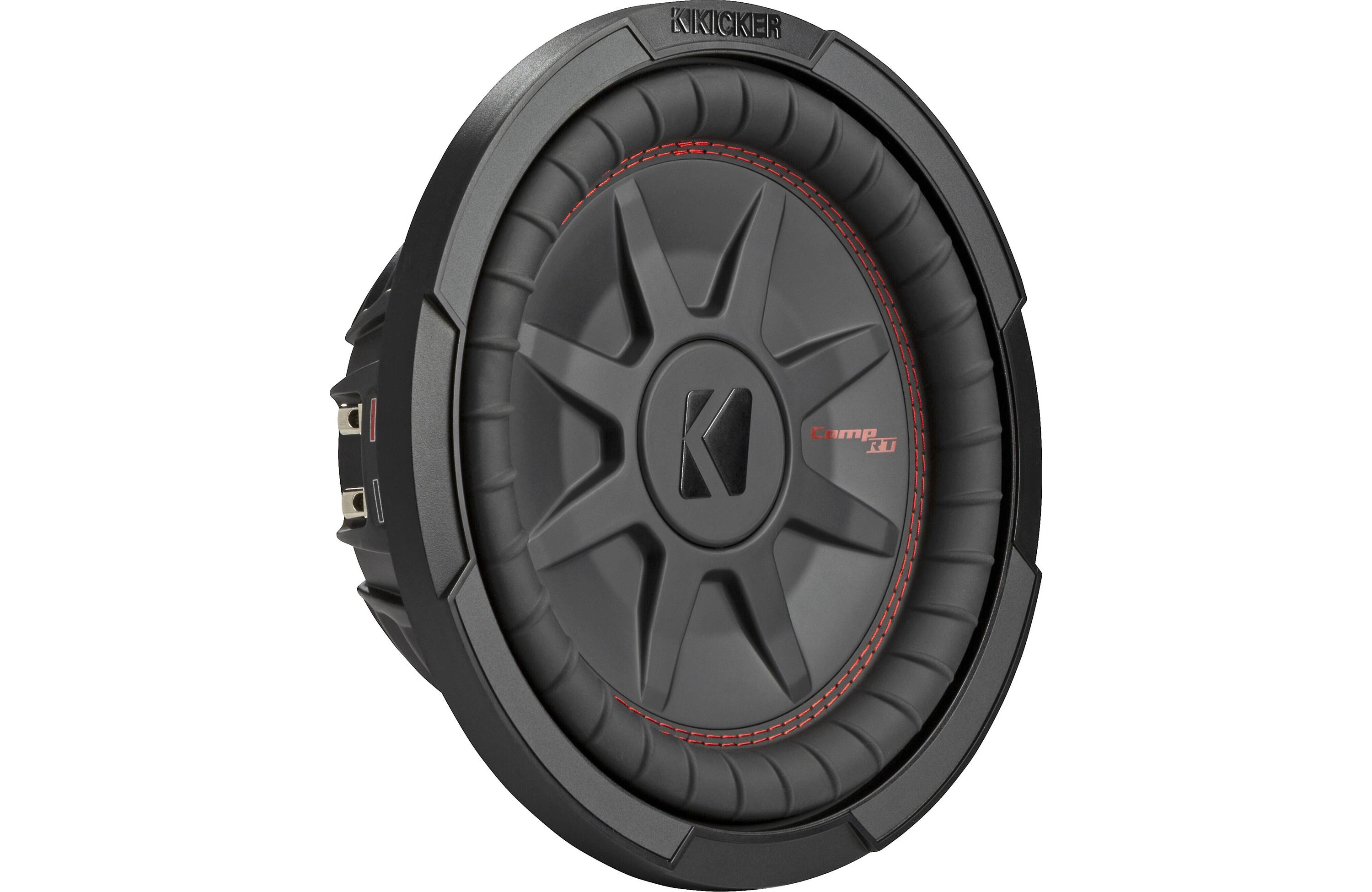 Kicker 48CWRT104 Shallow-Mount 10" Dual Voice Coil 4 Ohm Subwoofer