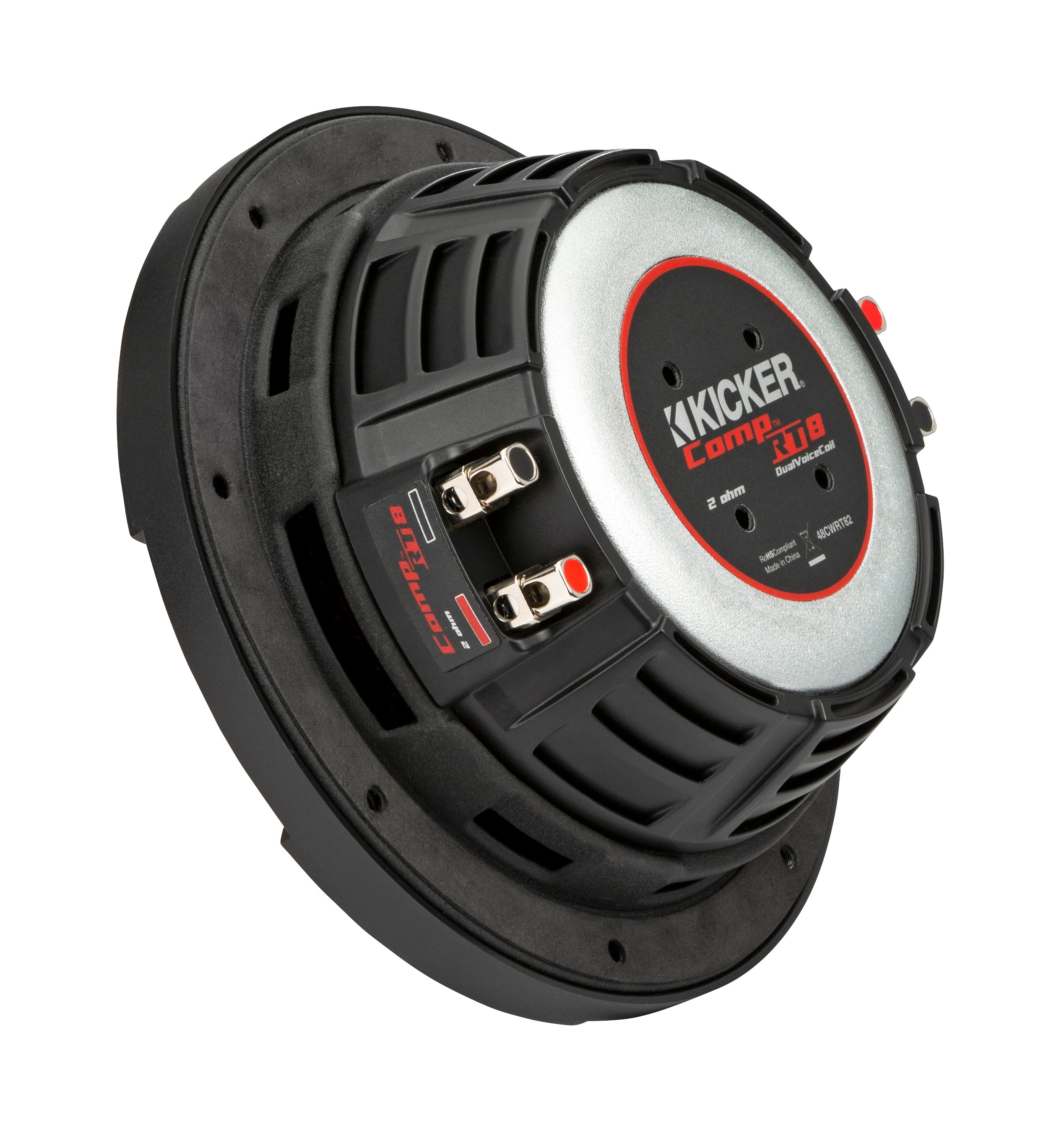 Kicker 48CWRT82 CompRT Series 8" 2-Ohm Dual Voice Coil Subwoofer - Freemans Car Stereo