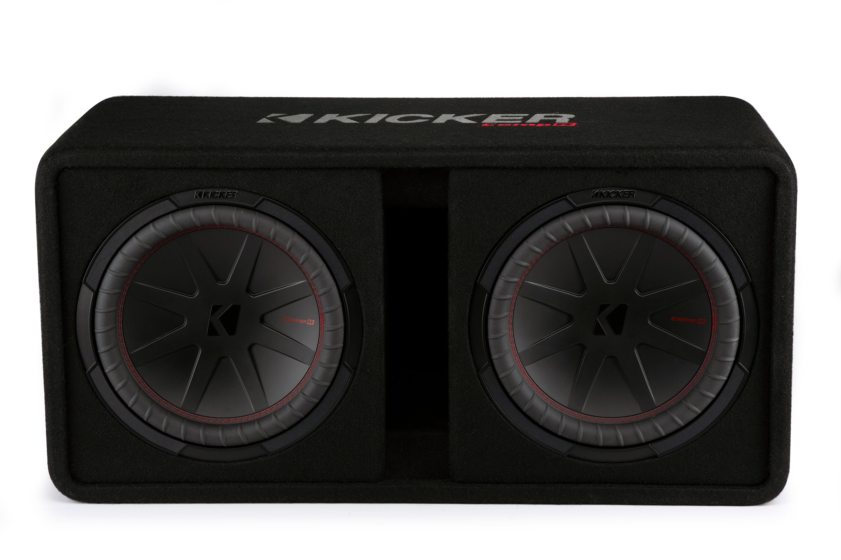 Kicker 48DCWR122 CompR 12" Dual Loaded Subwoofer in Vented Enclosure - Freemans Car Stereo