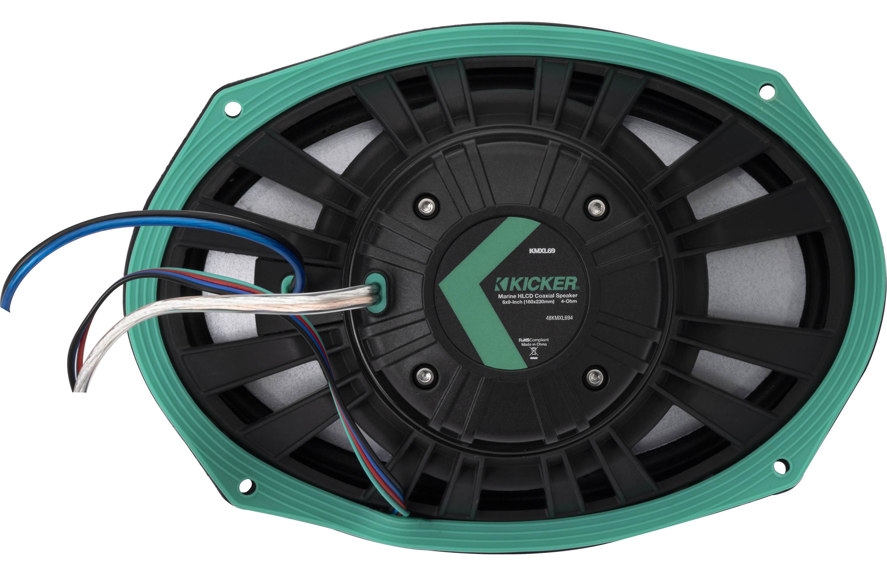 Kicker 48KMXL694 6x9" Marine Speaker w/ Grilles - Freemans Car Stereo