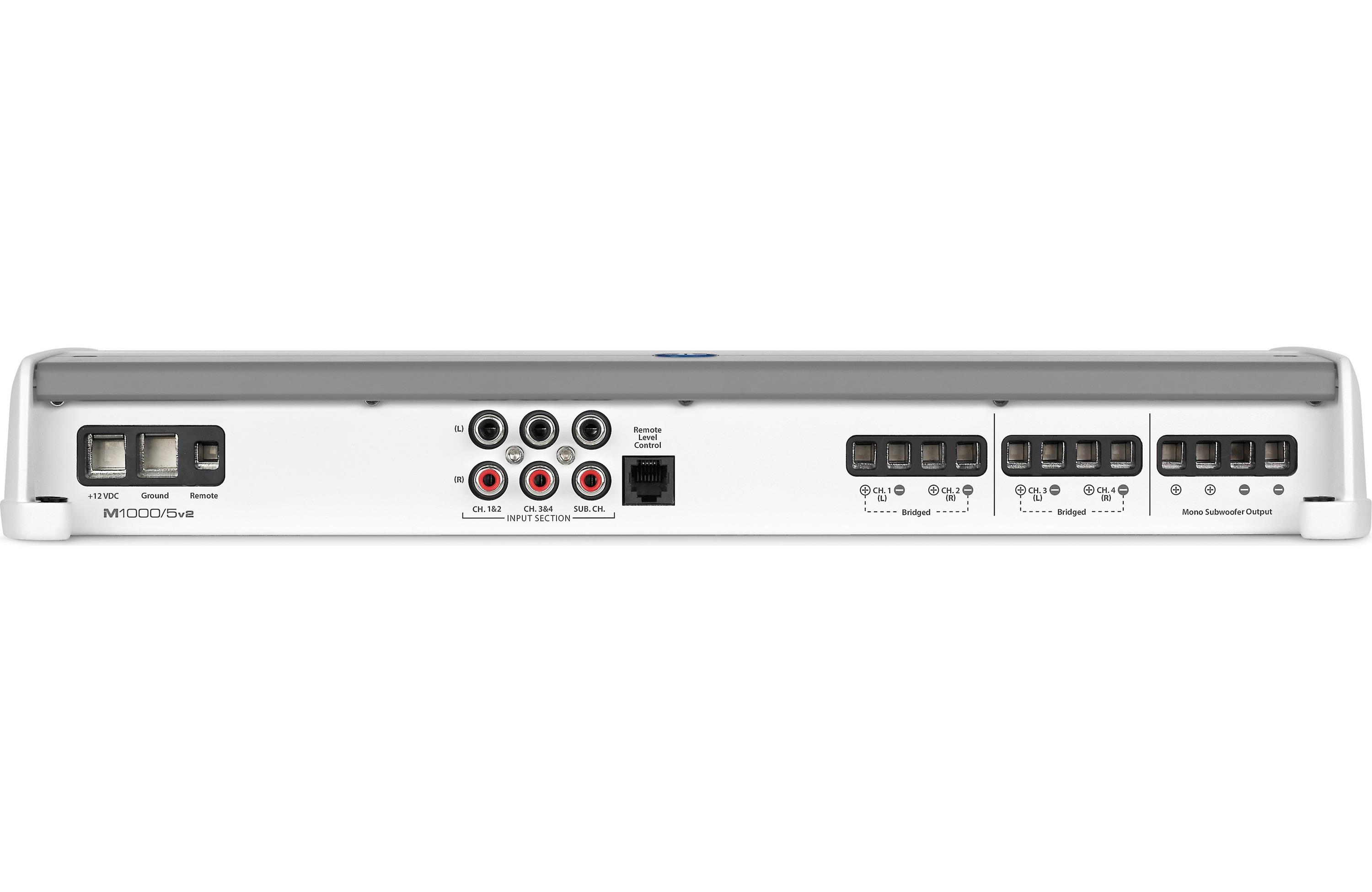 JL Audio M1000/5v2: 5 Ch. Class D Marine System Amplifier, 1000 W