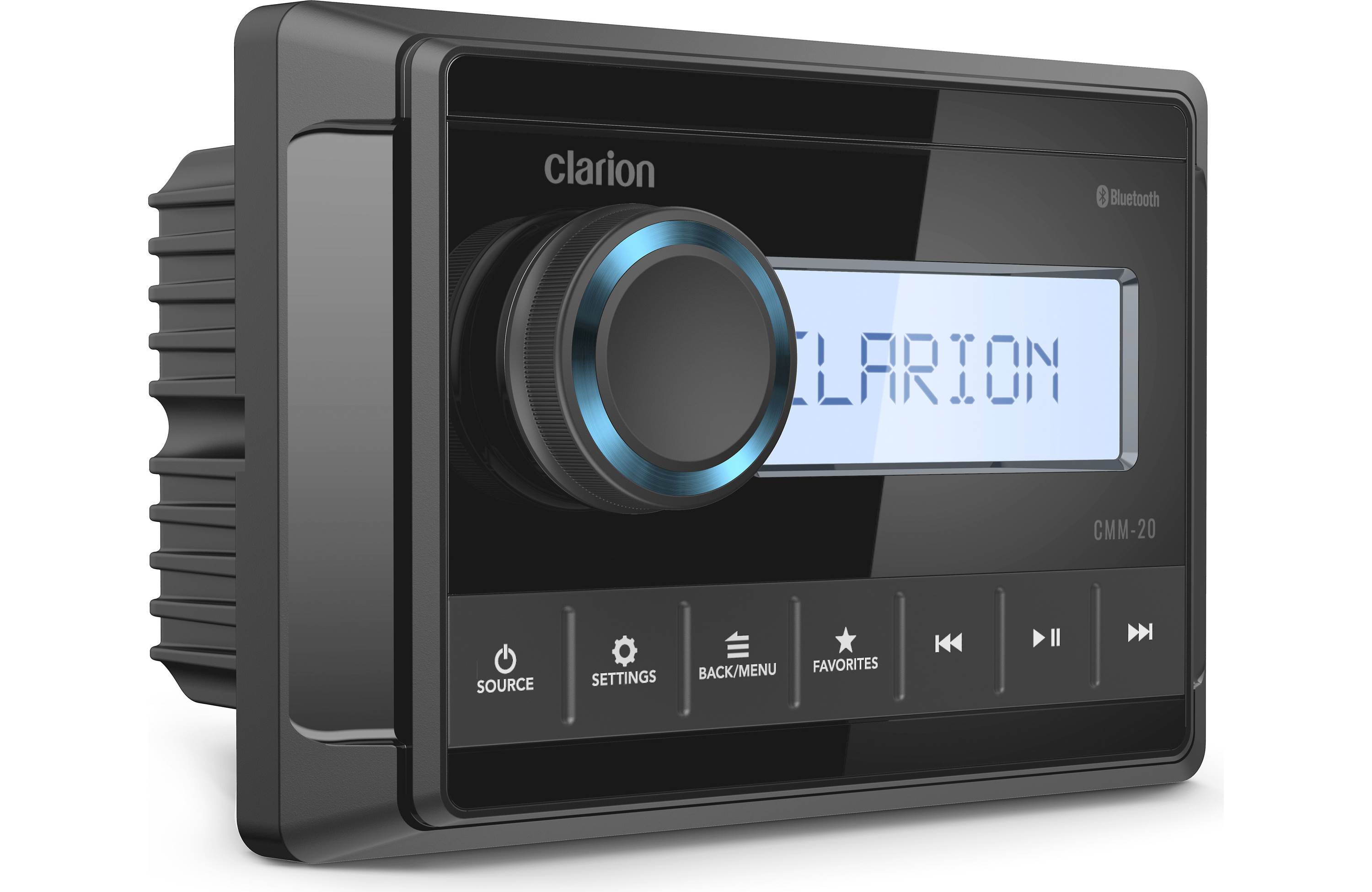 Clarion CMM-20 + CMSP-651-SWG (1 Pair) Marine Speaker Bundle
