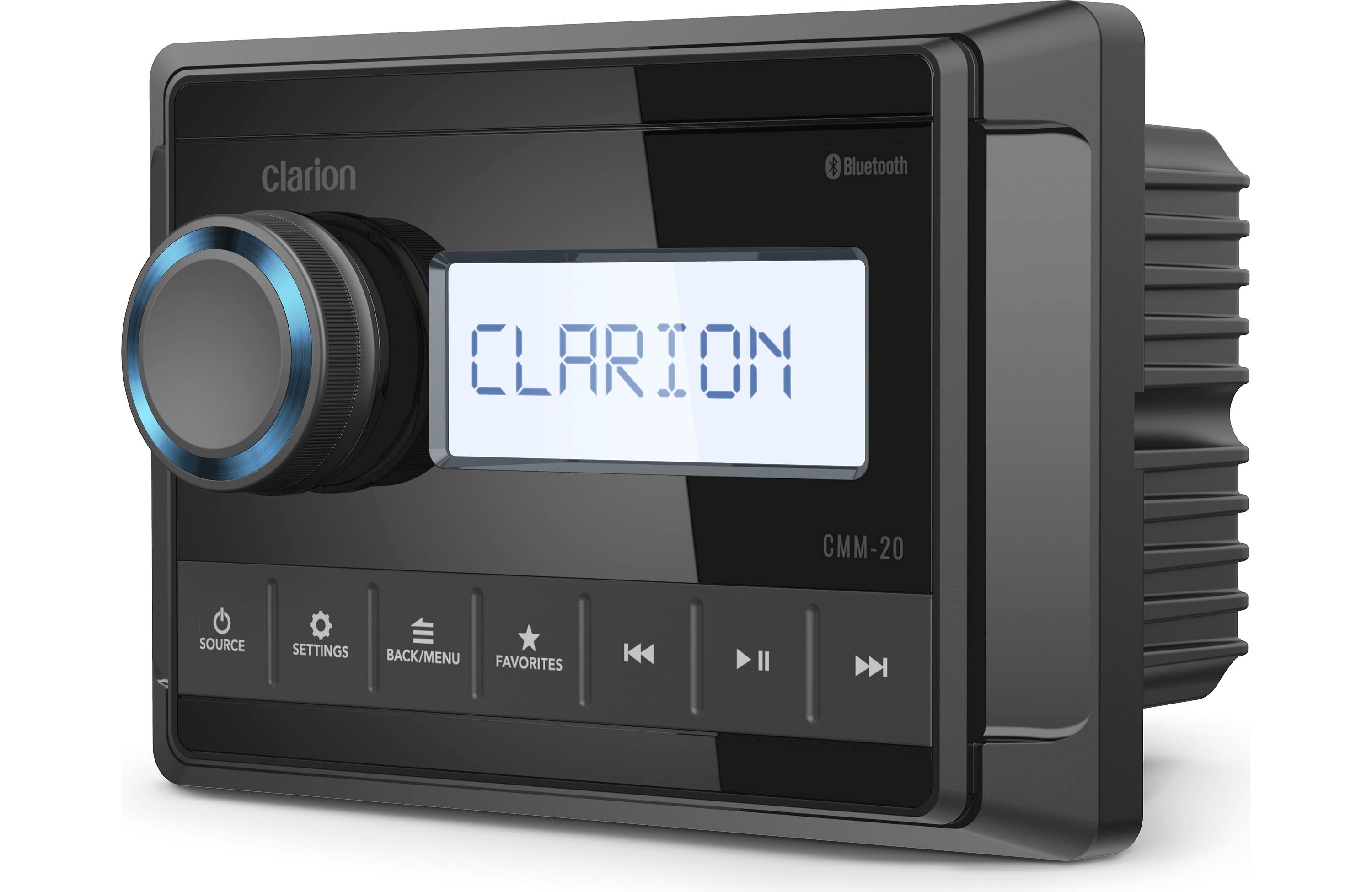 Clarion CMM-20 + CMSP-651-SWG (1 Pair) Marine Speaker Bundle