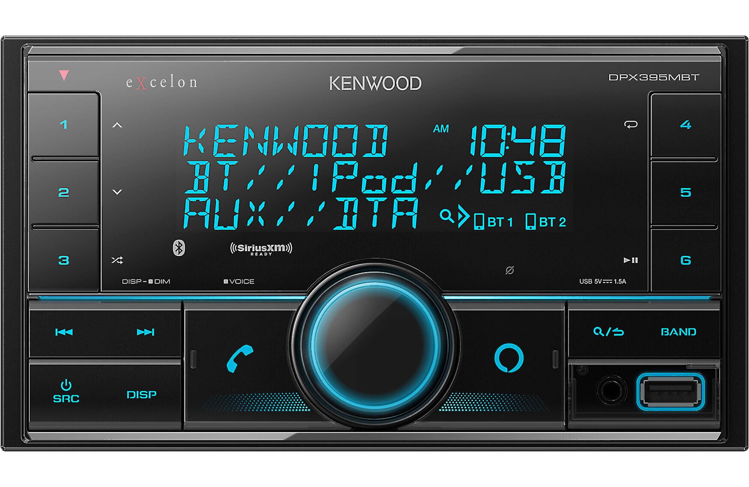 Kenwood DPX395MBT 2-DIN Digital Media Receiver - Freemans Car Stereo