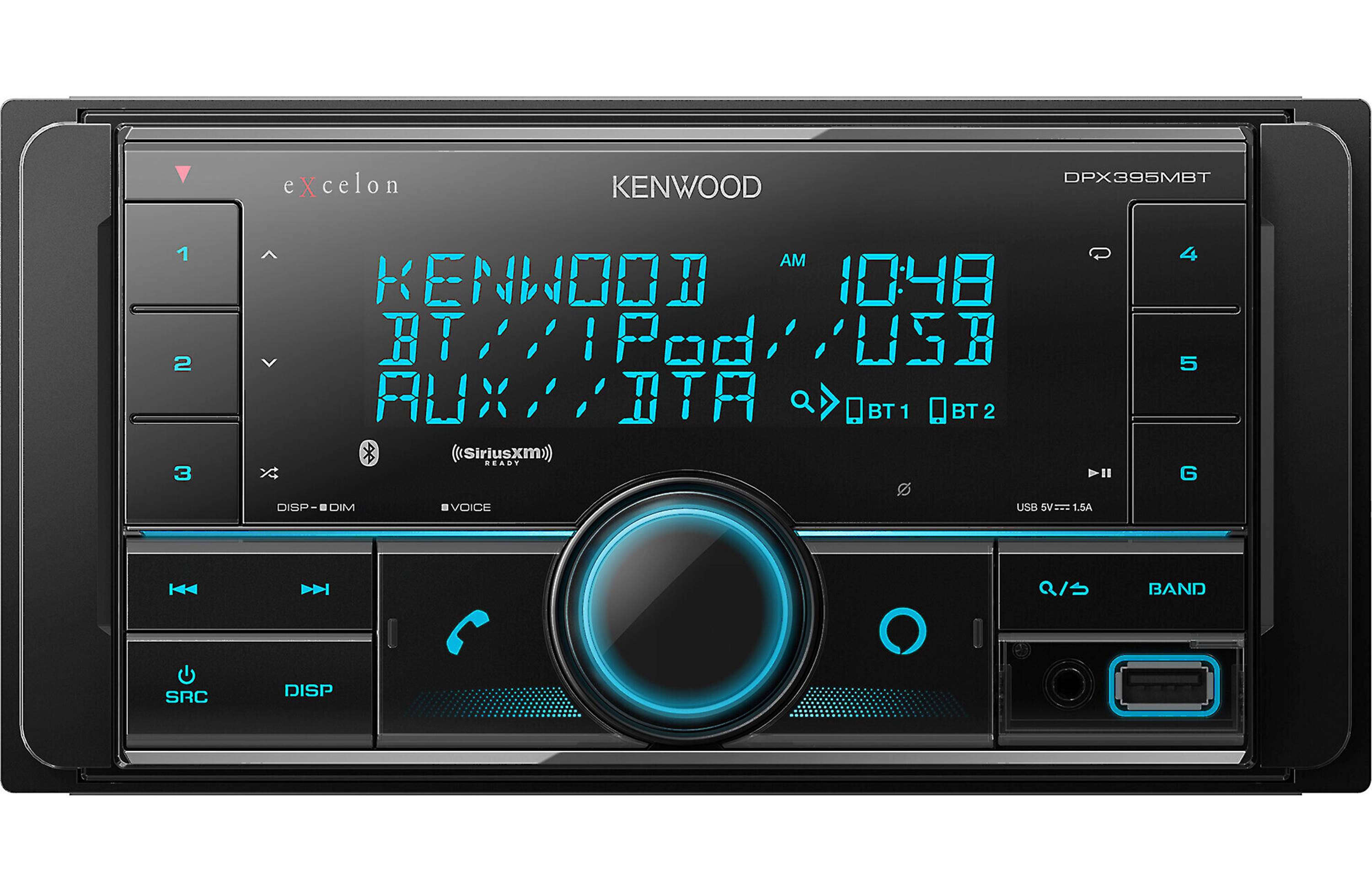 Kenwood DPX395MBT 2-DIN Digital Media Receiver - Freemans Car Stereo