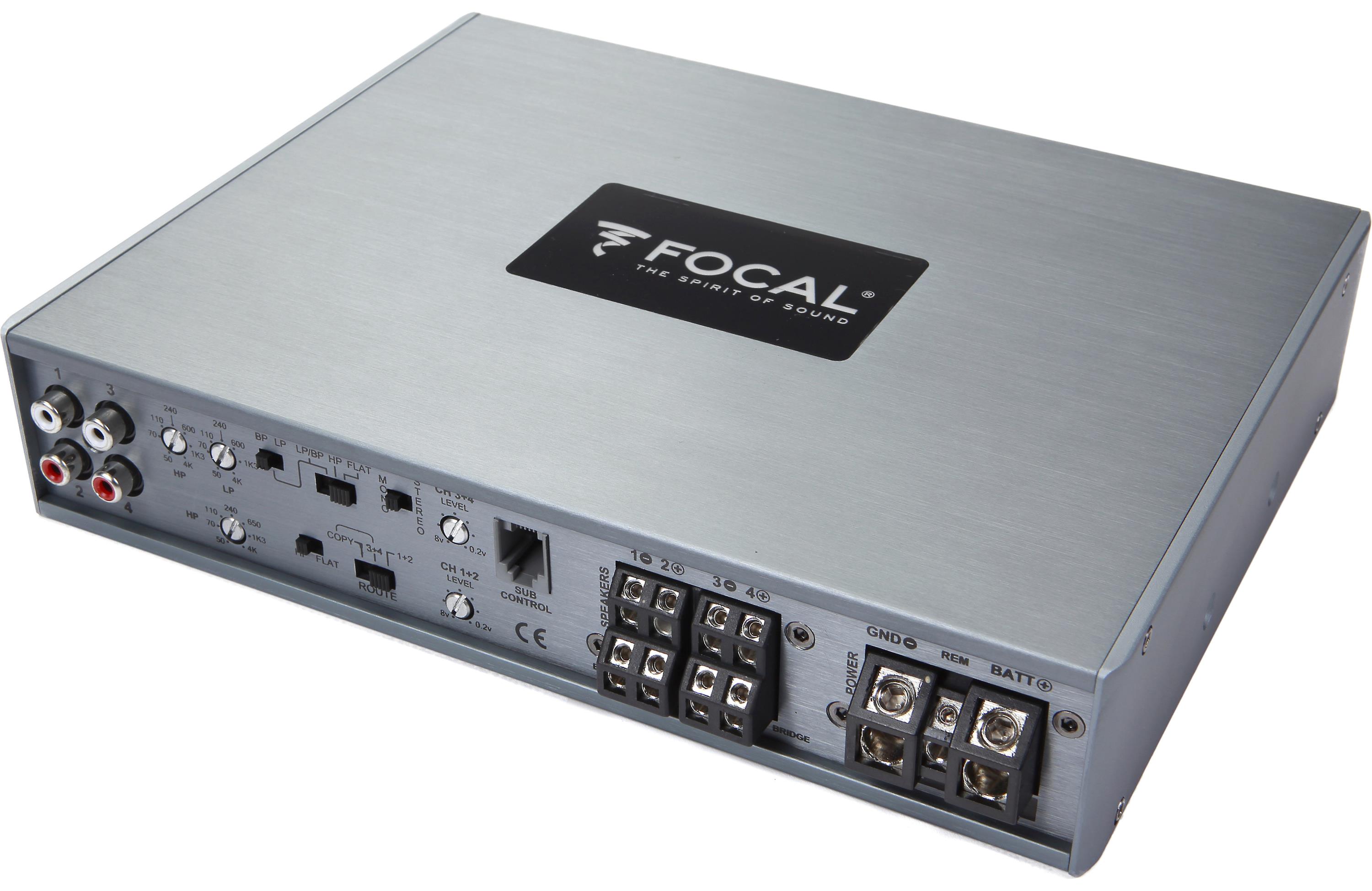 Focal FDP4.600 4-Channel Car Amplifier — 150 watts RMS x 4