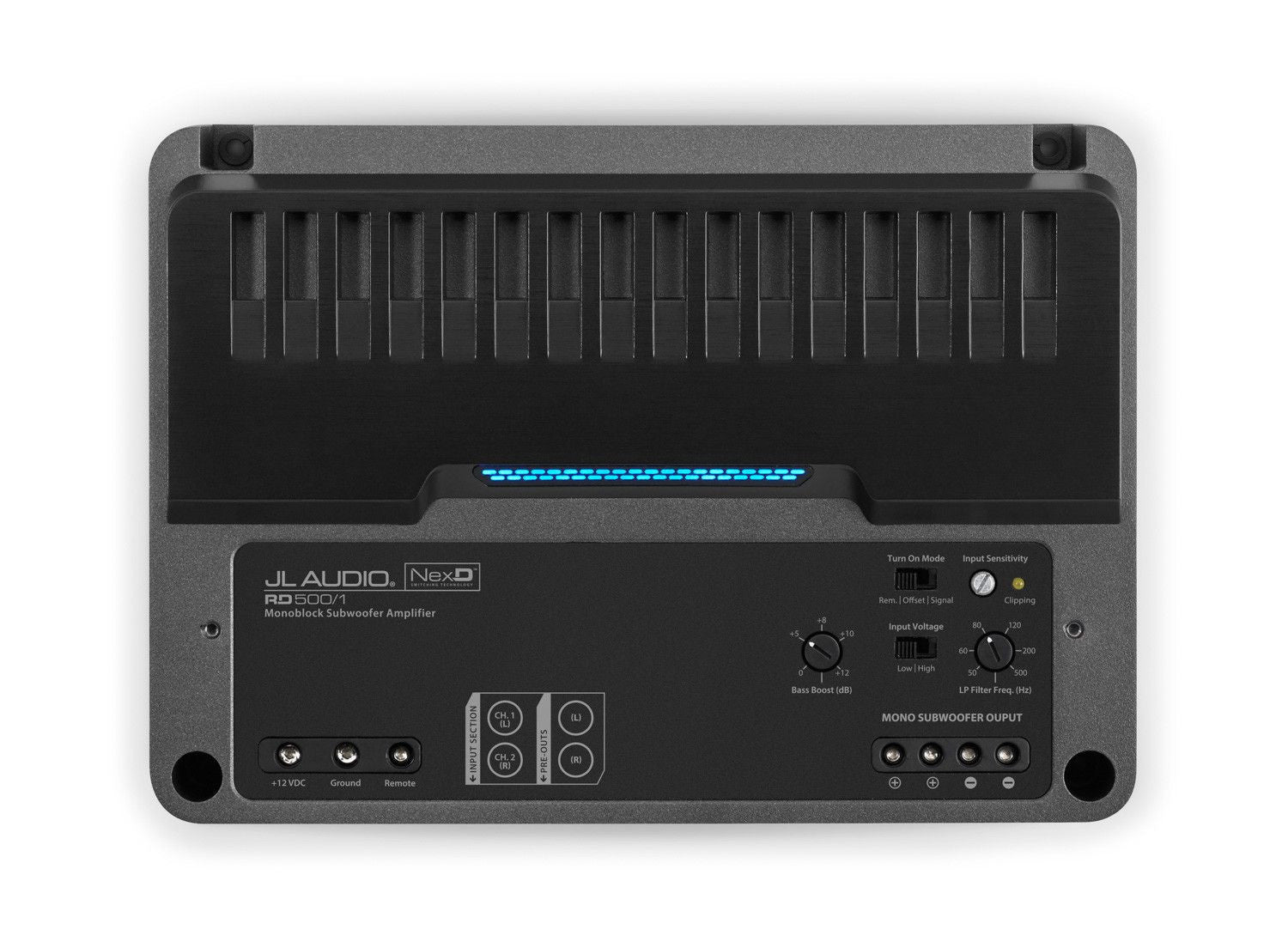 JL Audio RD500/1: Monoblock Class D Subwoofer Amplifier, 500 W - Freeman's Car Stereo